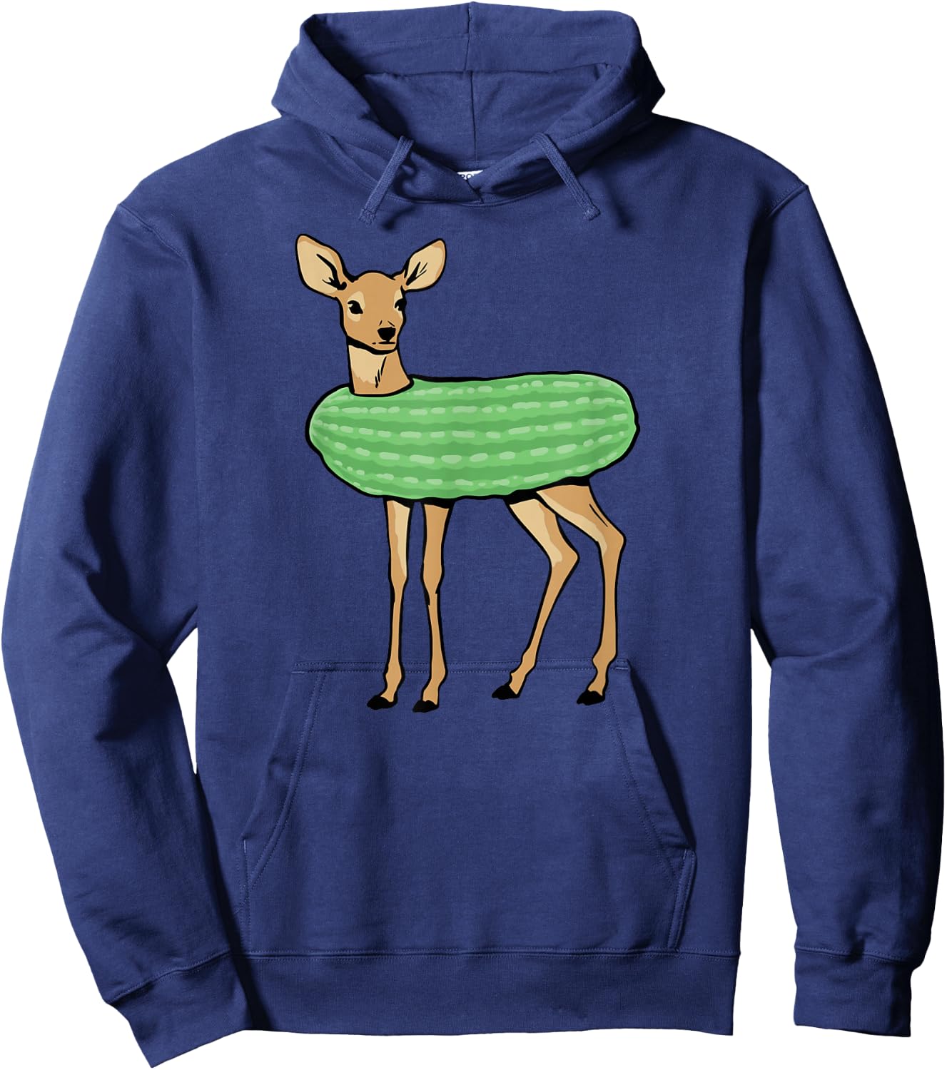 Dill Doe Funny Adult Humor Dill Pickle Deer Redneck Dill Doe , Small, Black Hoodie - Hoodie | Navy