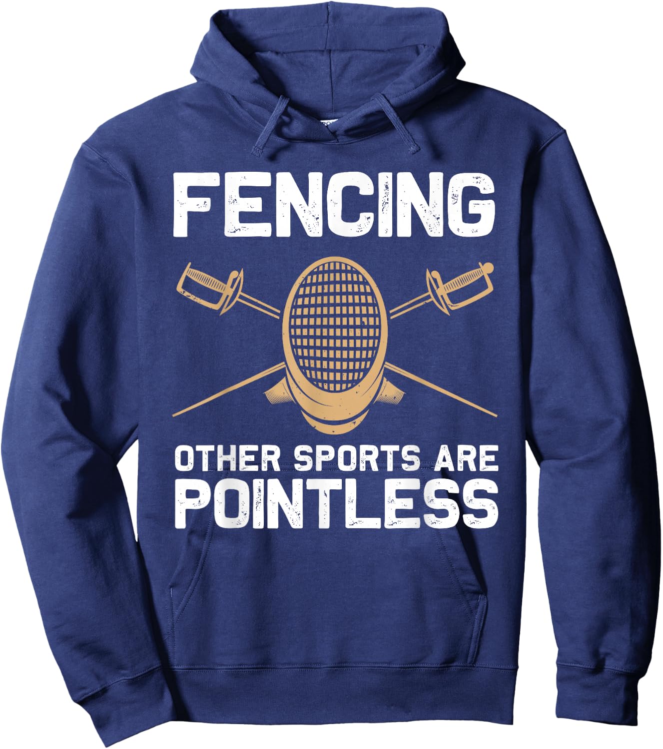 Funny Fencing Design Women Kids Fencing Sport Fencer Hoodie - Hoodie | Navy