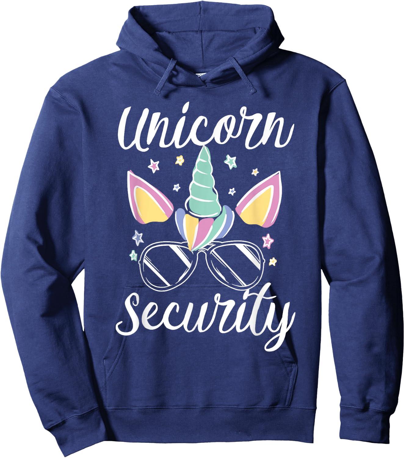 Unicorn Security for a Unicorn Costume Adults Unicorn Hoodie - Hoodie | Navy
