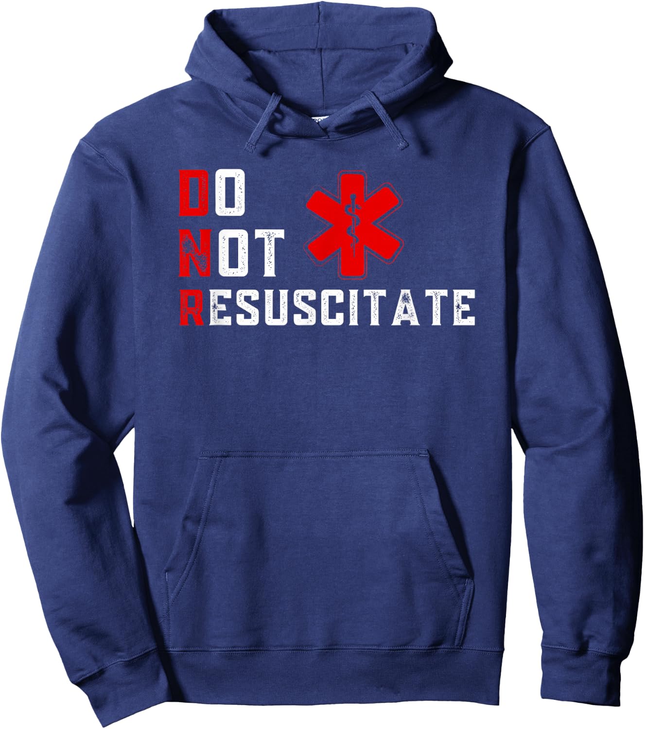 Do Not Resuscitate Signed DNR Hoodie - Hoodie | Navy