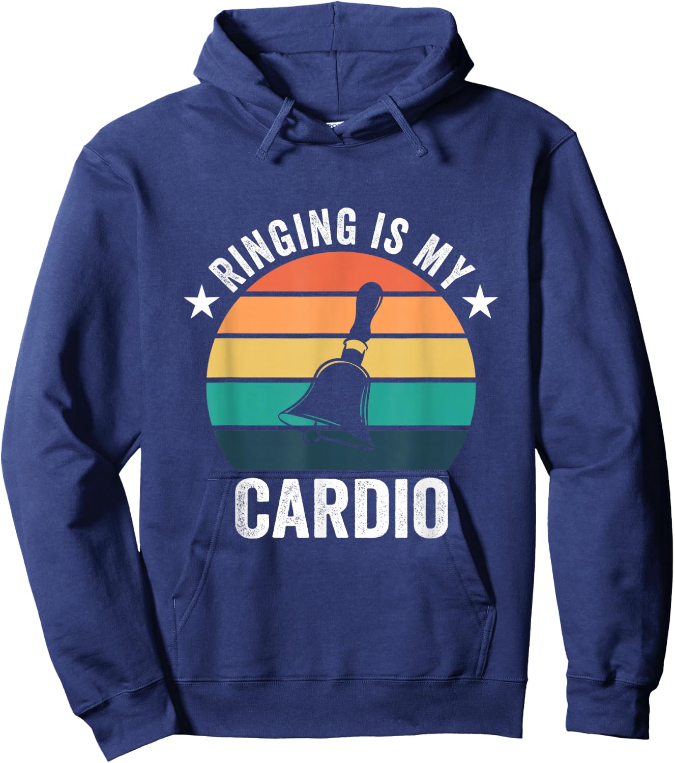 Ringing Is My Cardio For Handbell Player Hoodie - Hoodie | Navy