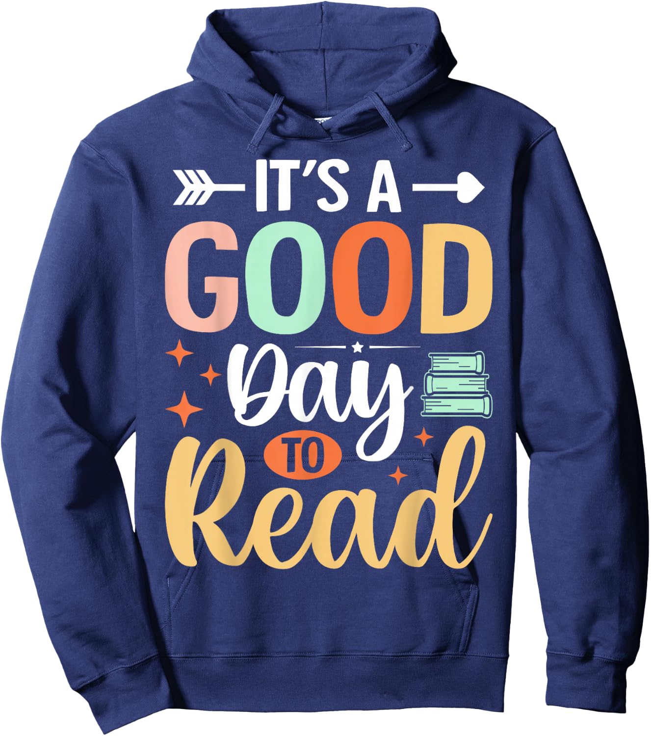 It's A Good Day To Read Hoodie - Hoodie | Navy