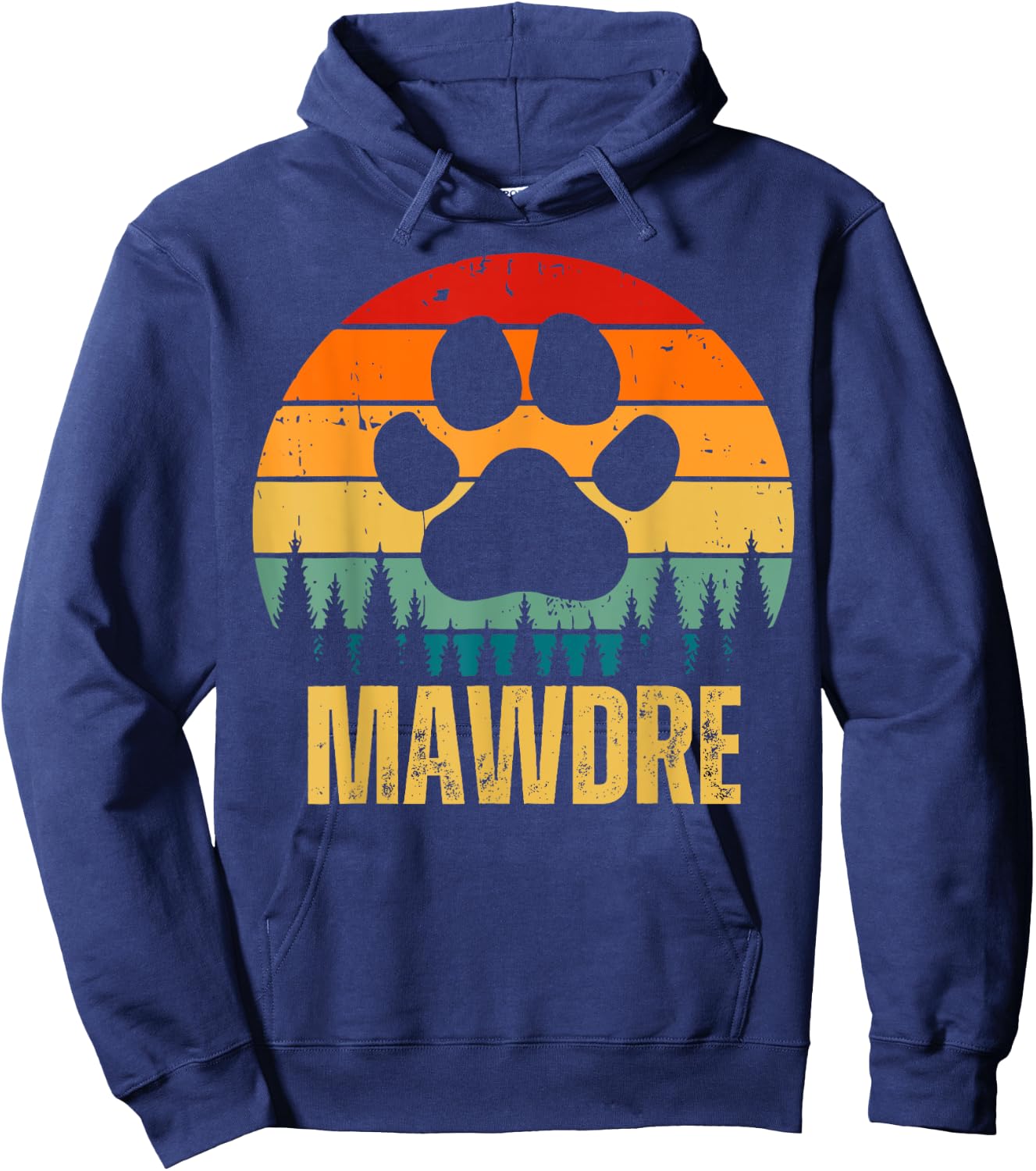 Mawdre Funny Cat Mom Dog Mom Mother's Day For Mom Pun Hoodie - Hoodie | Navy