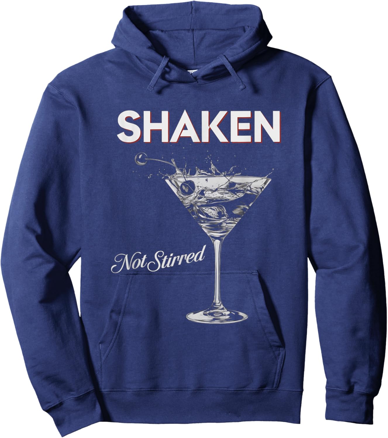 Shaken Not Stirred Funny Cocktail Lover Party Hoodie - Hoodie | Navy