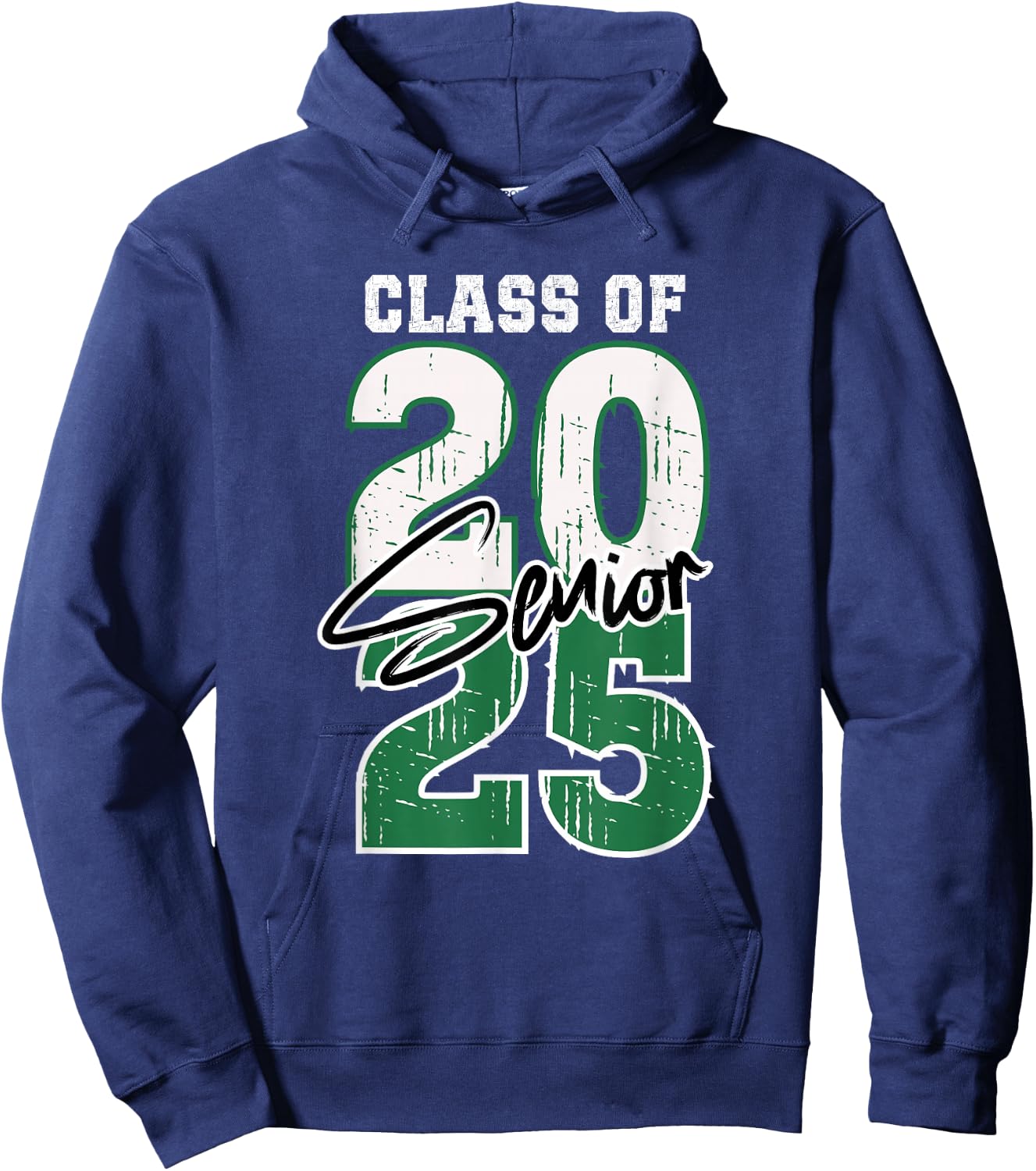Class of 2025 Senior - Graduation 2025 Green Hoodie - Hoodie | Navy