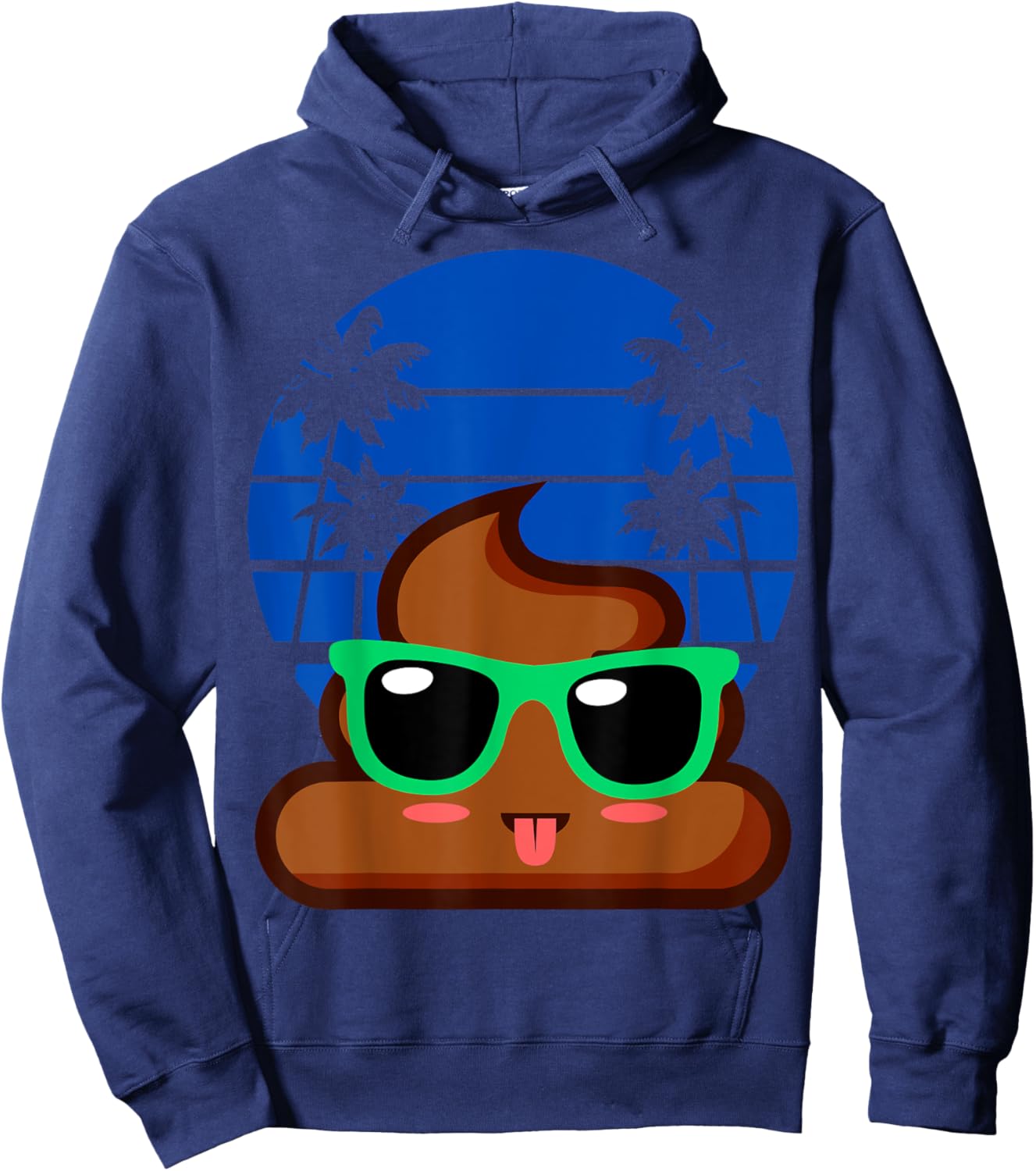 POOP EMOTICON Birthday party favors Poo for Kids Hoodie - Hoodie | Navy