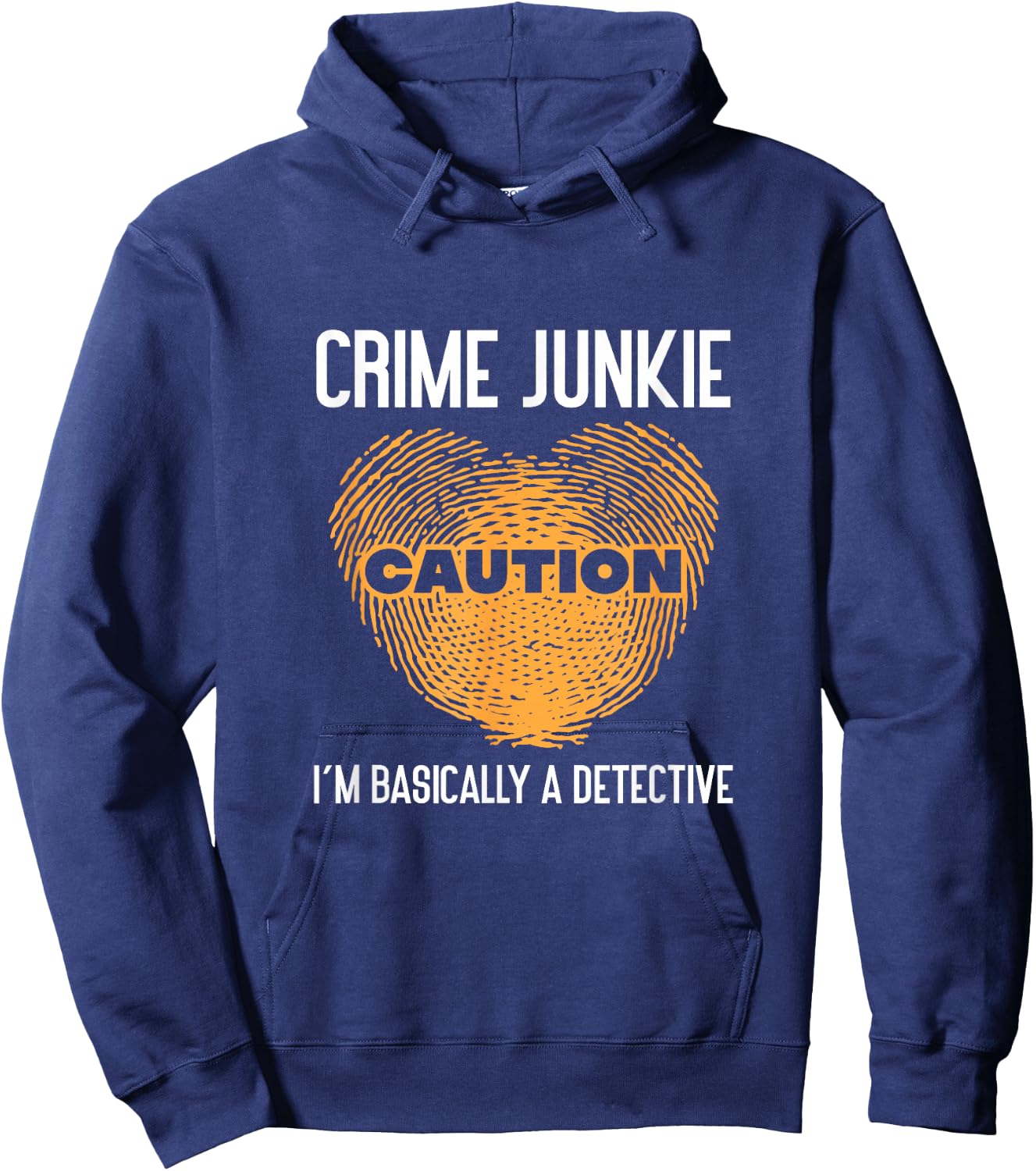 True Crime Murder Podcast Crime Mystery - -Adults - Black - Small - Short Sleeve - - True Crime Fan Podcast Junkie I'm Basically A Detective Hoodie - Hoodie | Navy