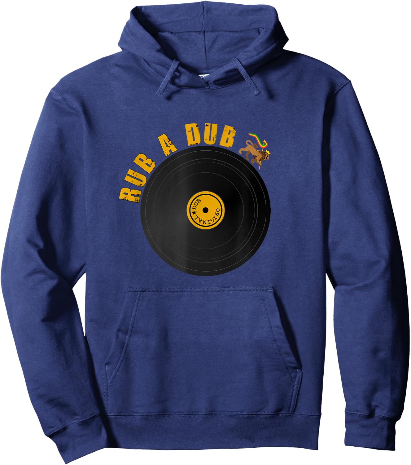 Rub A Dub Reggae Record Hoodie - Hoodie | Navy