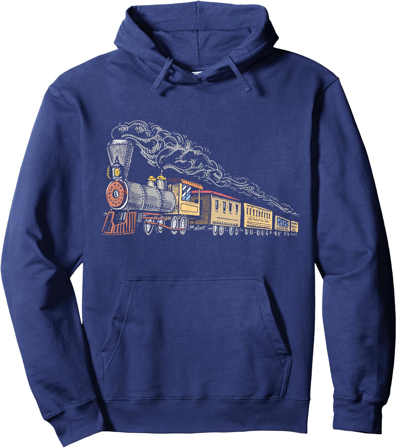 Steam Engine - Model Train Lover Railwayman Driver Railroad Hoodie - Hoodie | Navy