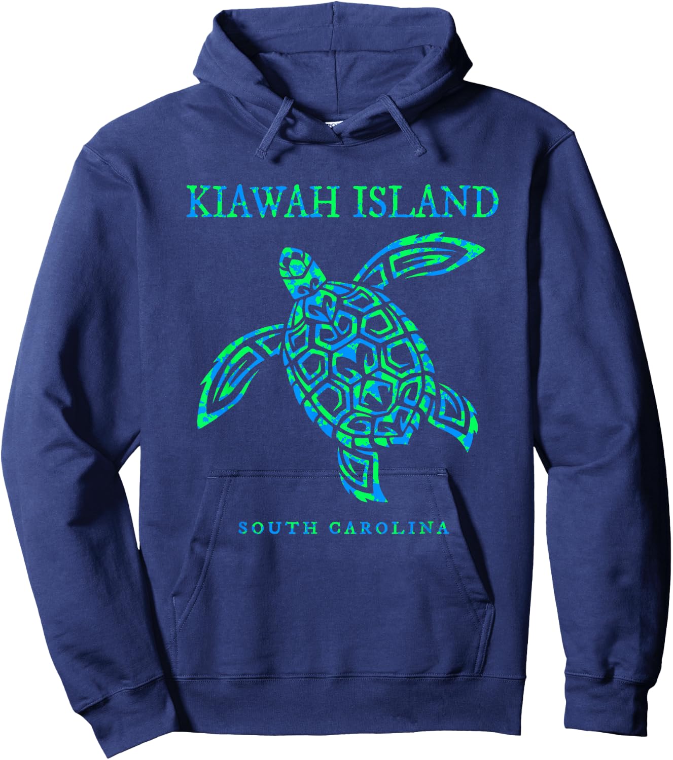 Kiawah Island South Carolina Sea Turtle Boys Girls Toddler Hoodie - Hoodie | Navy