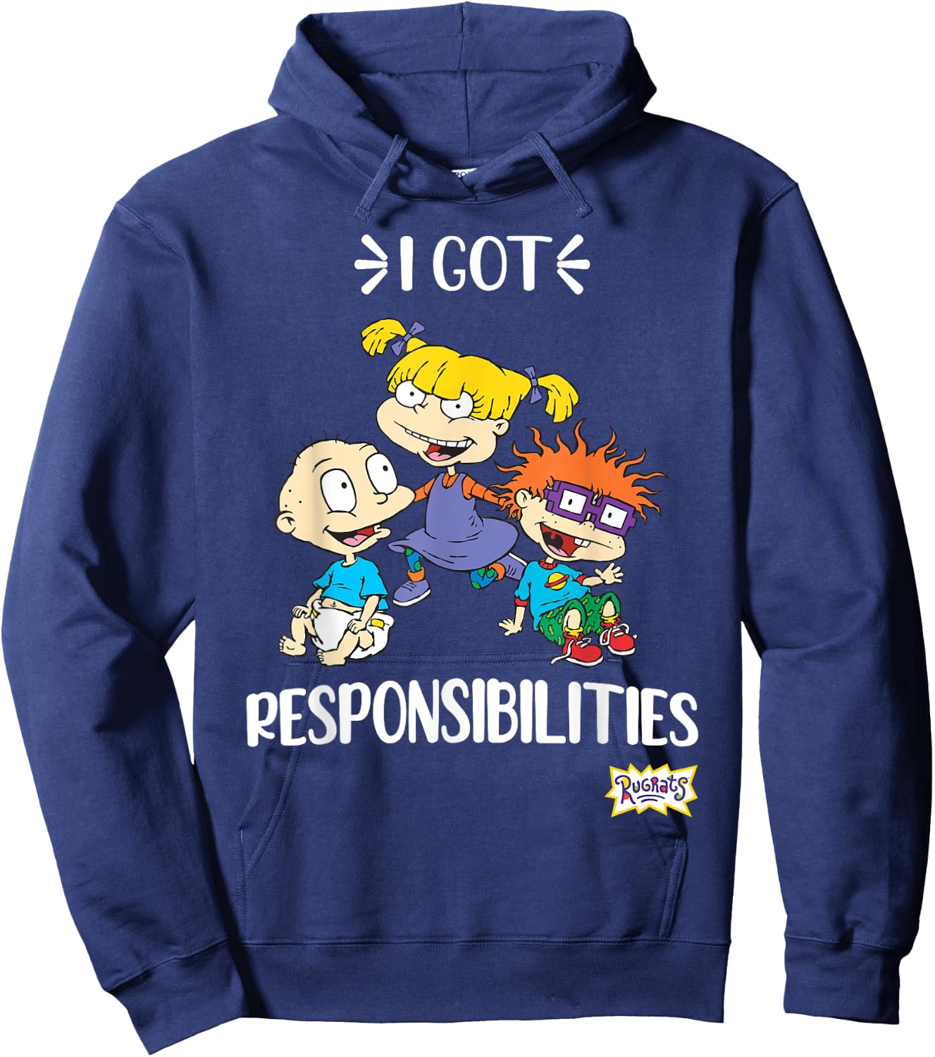 Mademark x Rugrats - Funny Angelica Quote Rugrats Hoodie - Hoodie | Navy
