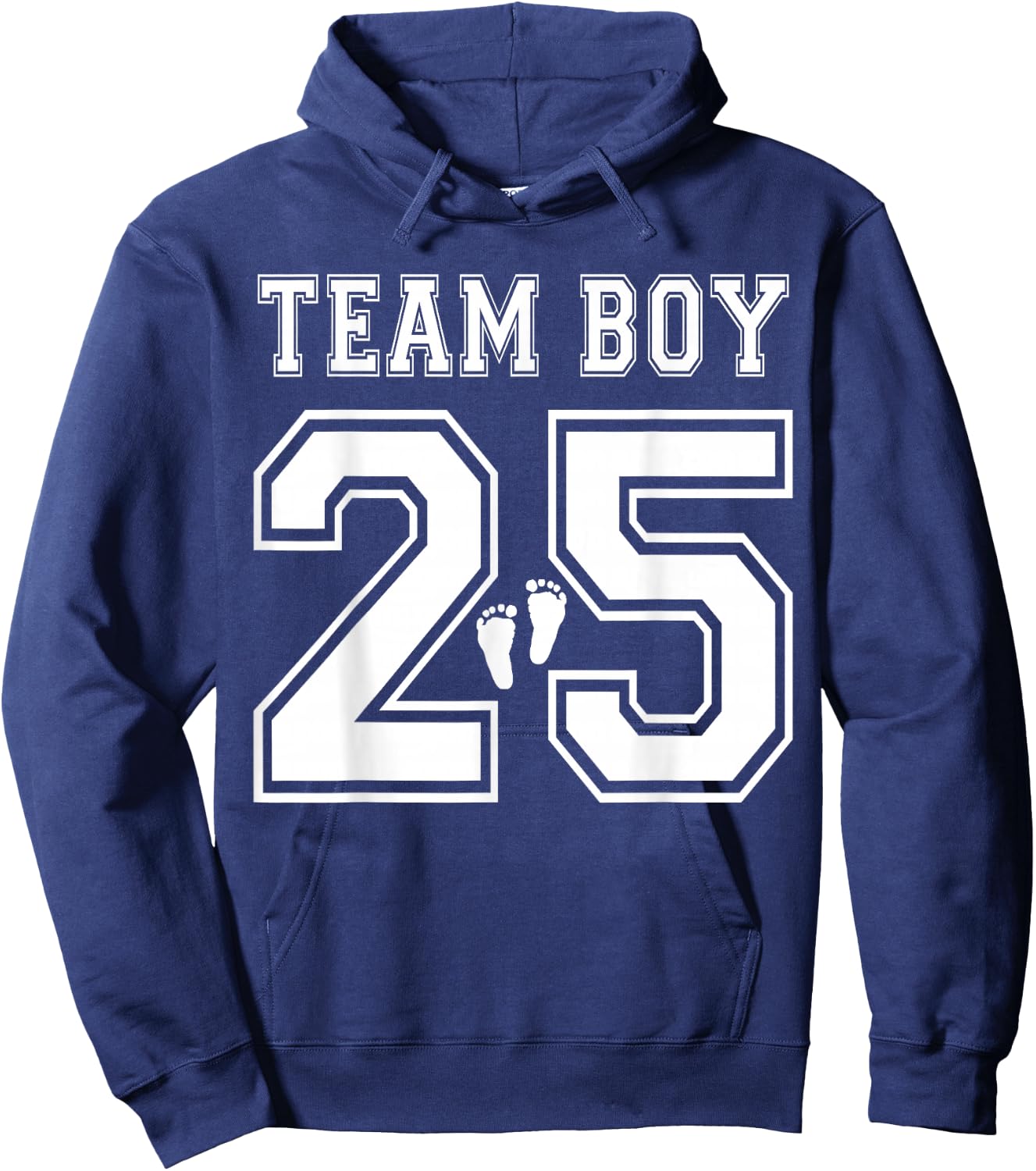 2025 Team Boy Gender Reveal Boy Baby Shower Adoption Hoodie - Hoodie | Navy