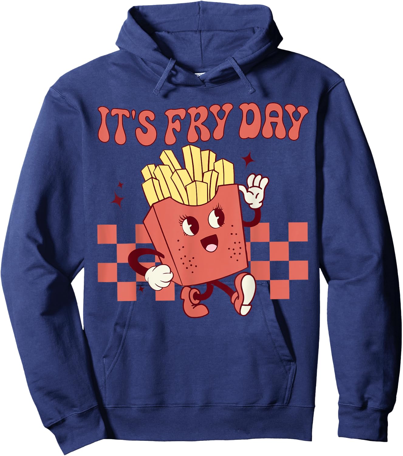 It's Fry Day - Funny French Fries Fast Food Hoodie - Hoodie | Navy