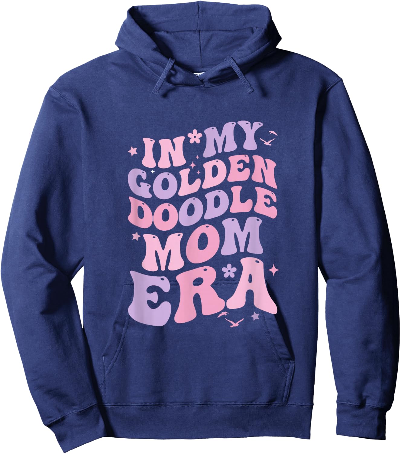 In My Golden Doodle Mom Era Groovy Doodle Owner Doodle Mama Hoodie - Hoodie | Navy