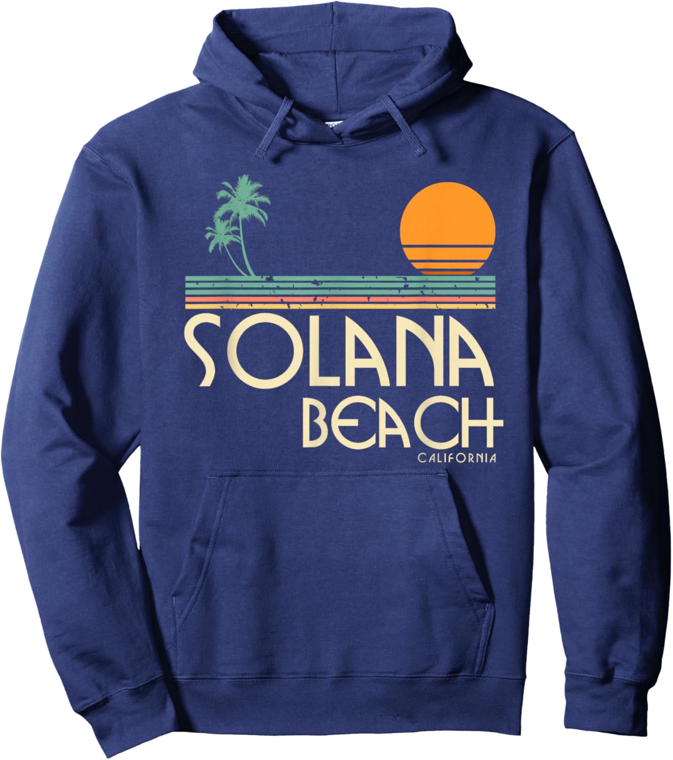 Solana Beach California Hoodie - Hoodie | Navy