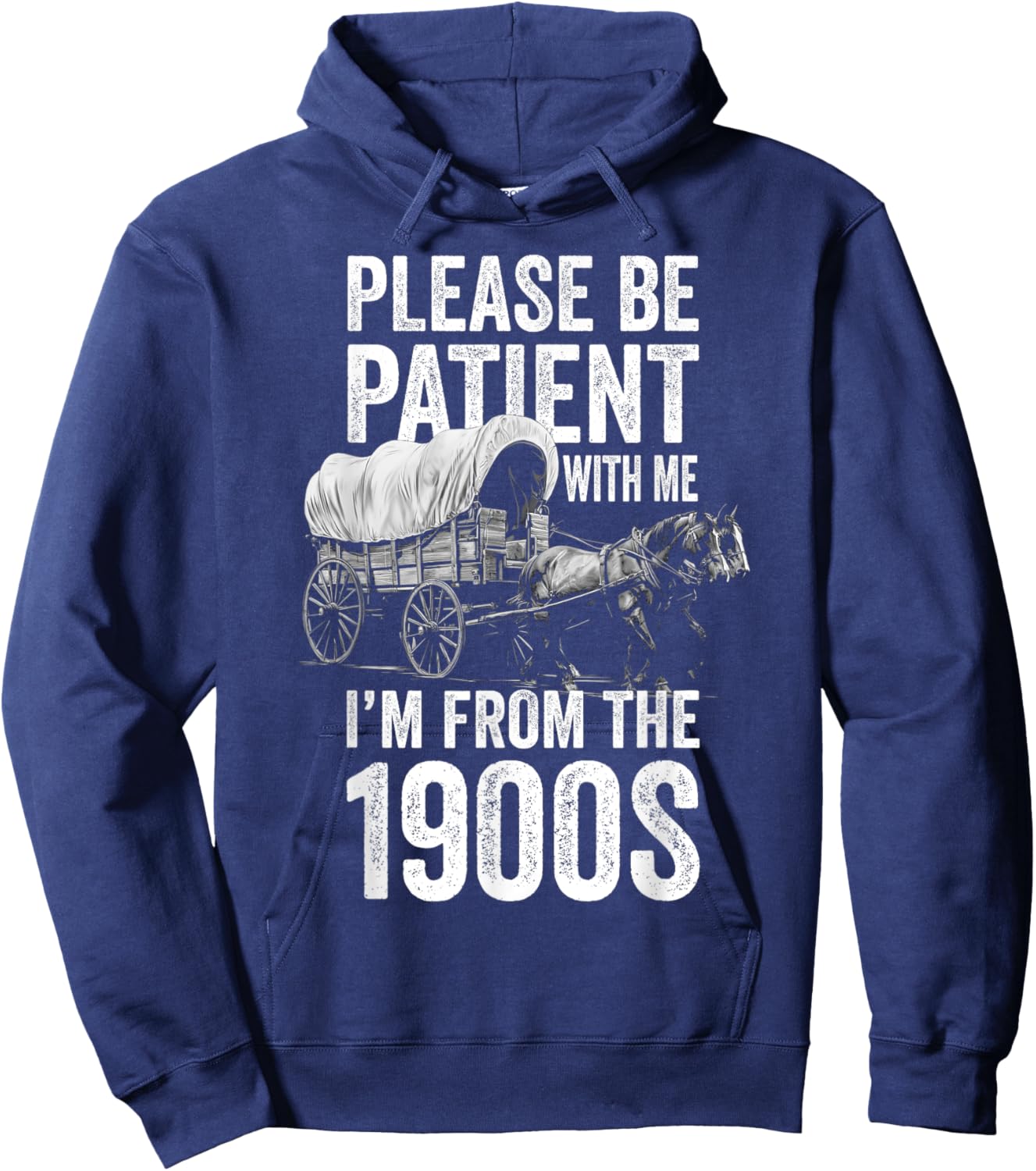 Please Be Patient With Me I'm From The 1900s, Middle Aged Hoodie - Hoodie | Navy