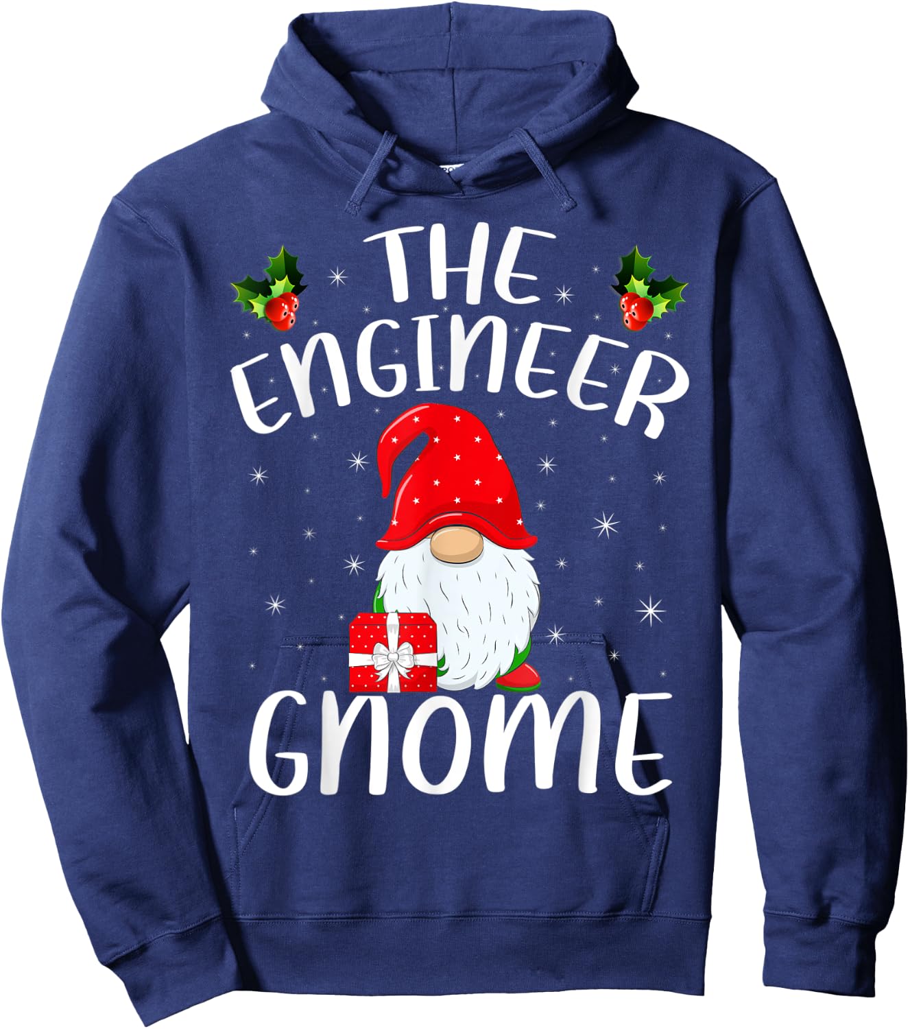 Matching Family Group Christmas The Engineer Gnome Hoodie - Hoodie | Navy
