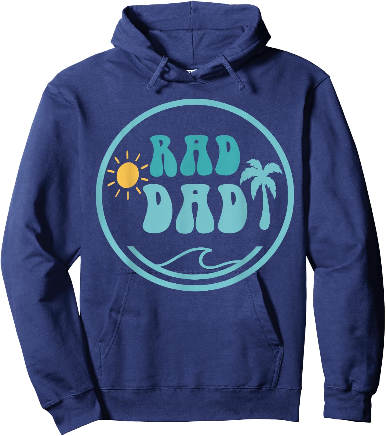 Rad Dad The Big One 1st Birthday Surf Family Matching Hoodie - Hoodie | Navy