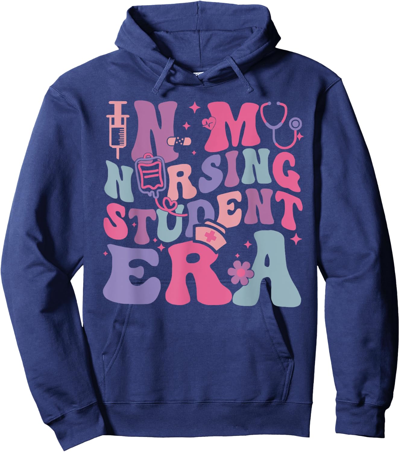 In My Nursing Student Era Nurse Back To School First Day Hoodie - Hoodie | Navy