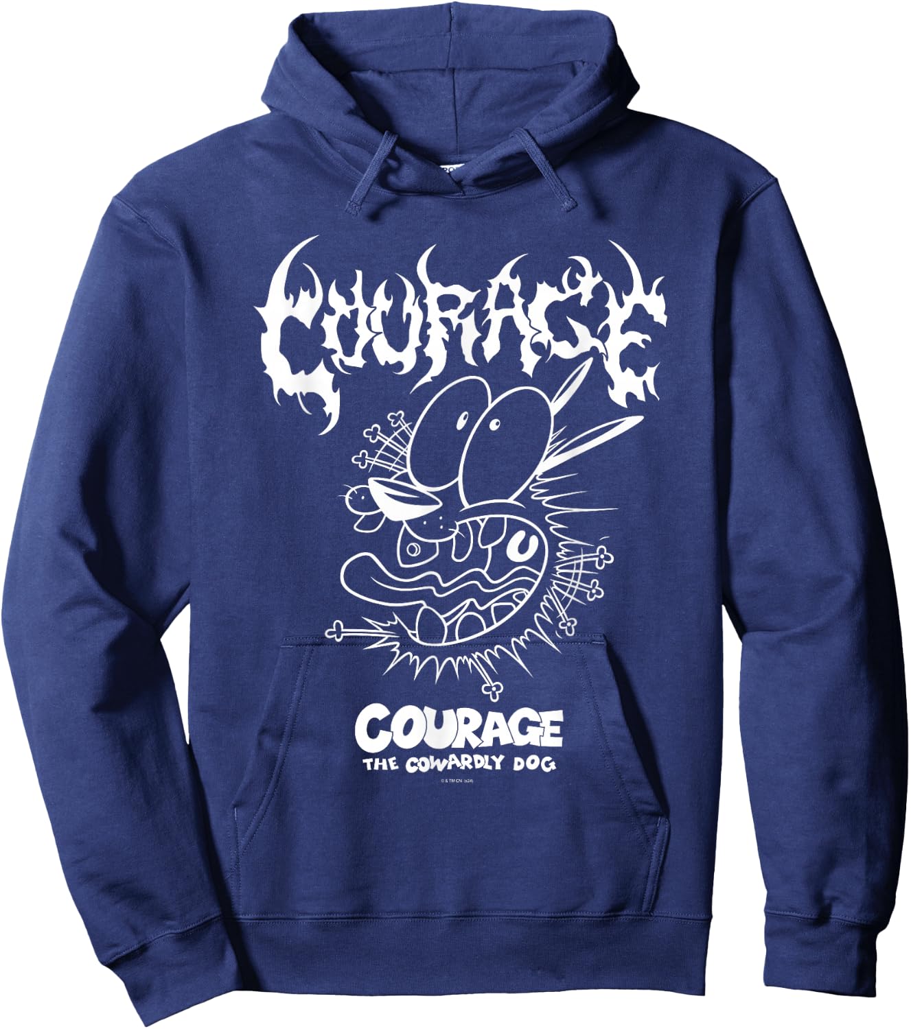 Courage The Cowardly Dog Extreme Metal Hoodie - Hoodie | Navy
