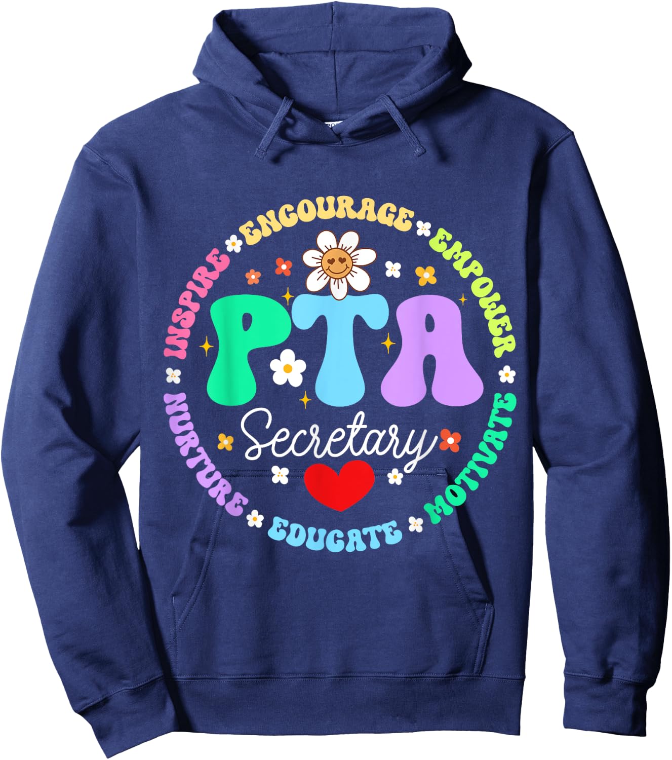 Parents Teacher Association Team Supporter PTA Secretary Hoodie - Hoodie | Navy