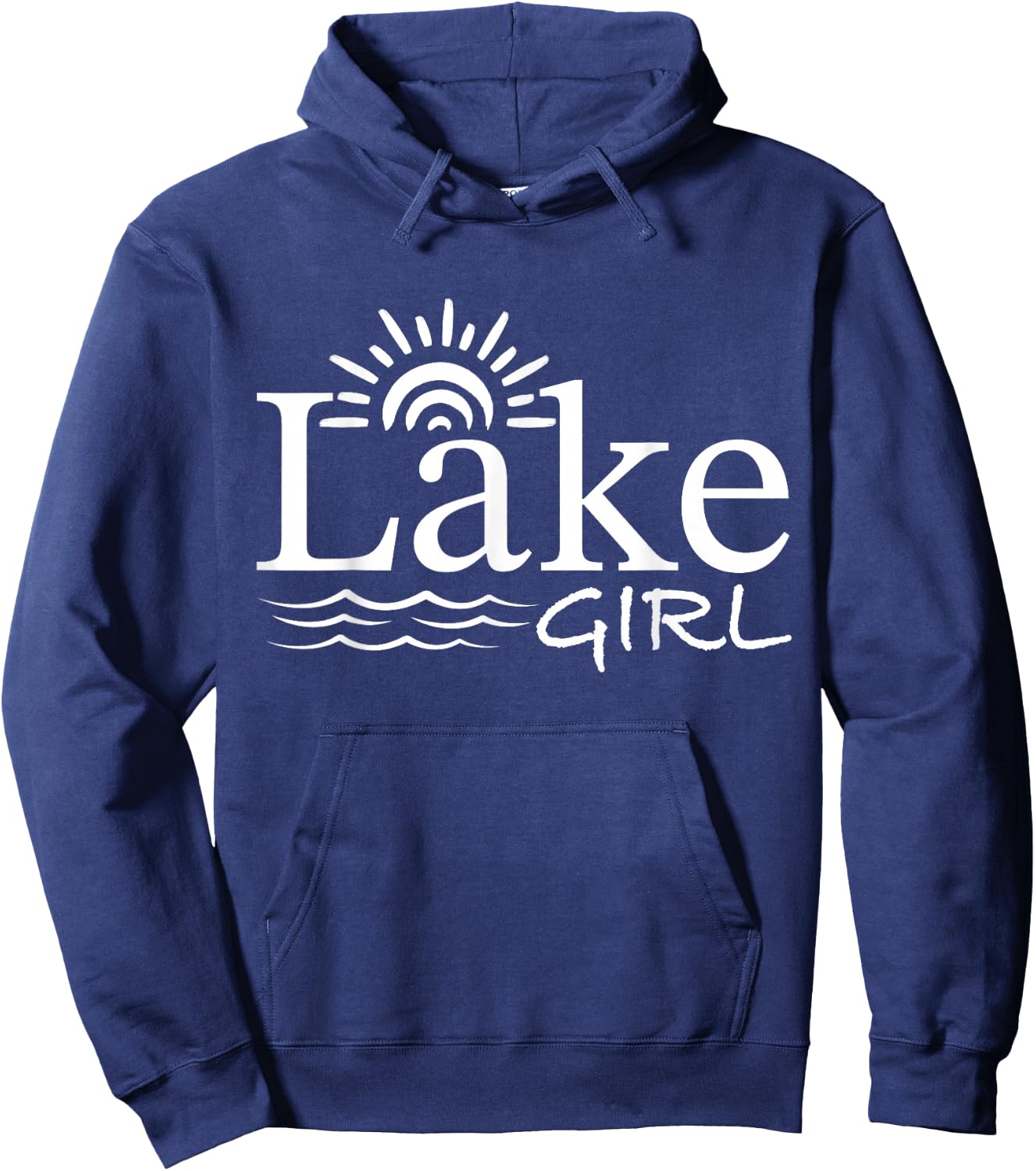 Vintage Lake Girl Lake Life Hoodie - Hoodie | Navy