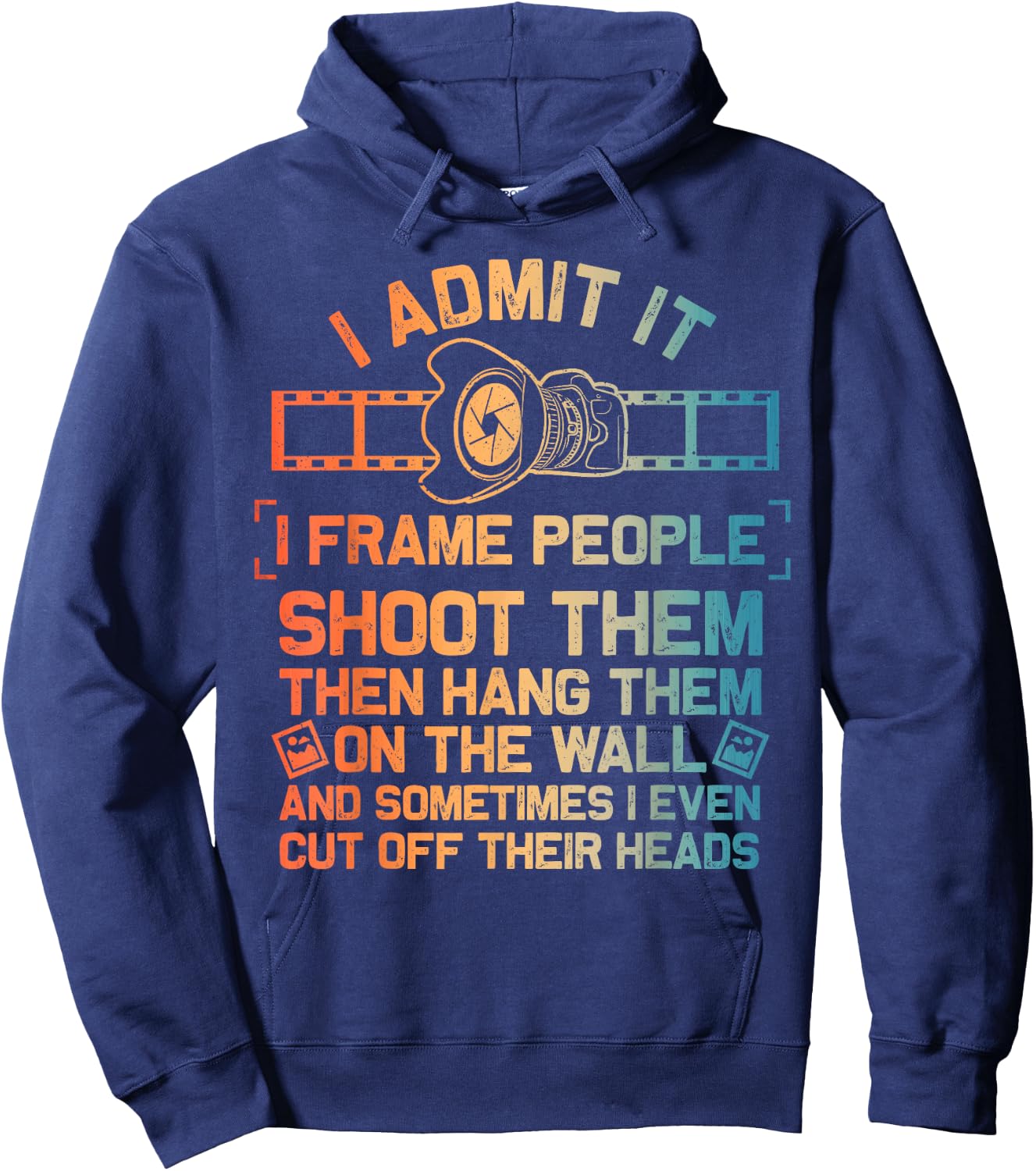 Cool Photographer Design Women Camera Photography Hoodie - Hoodie | Navy