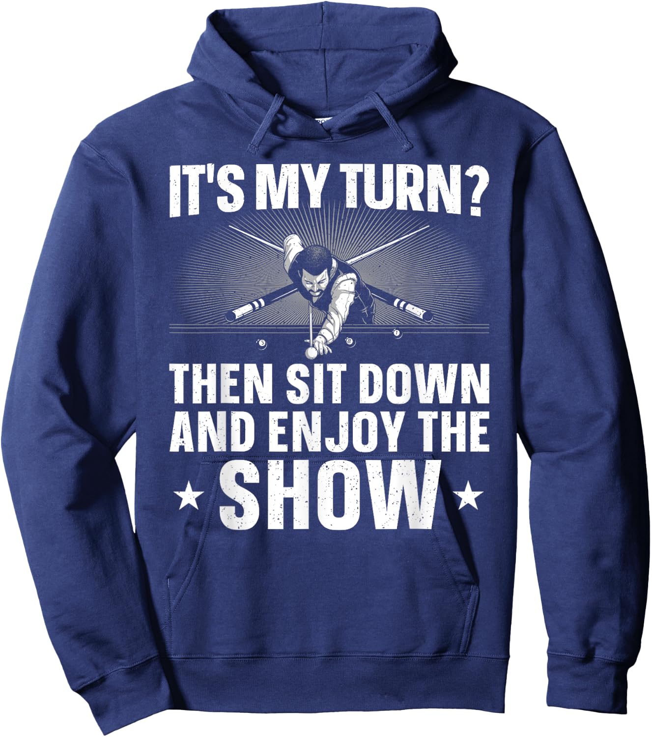 Funny 8 Ball Pool Design Women Pool Player Billiards Hoodie - Hoodie | Navy