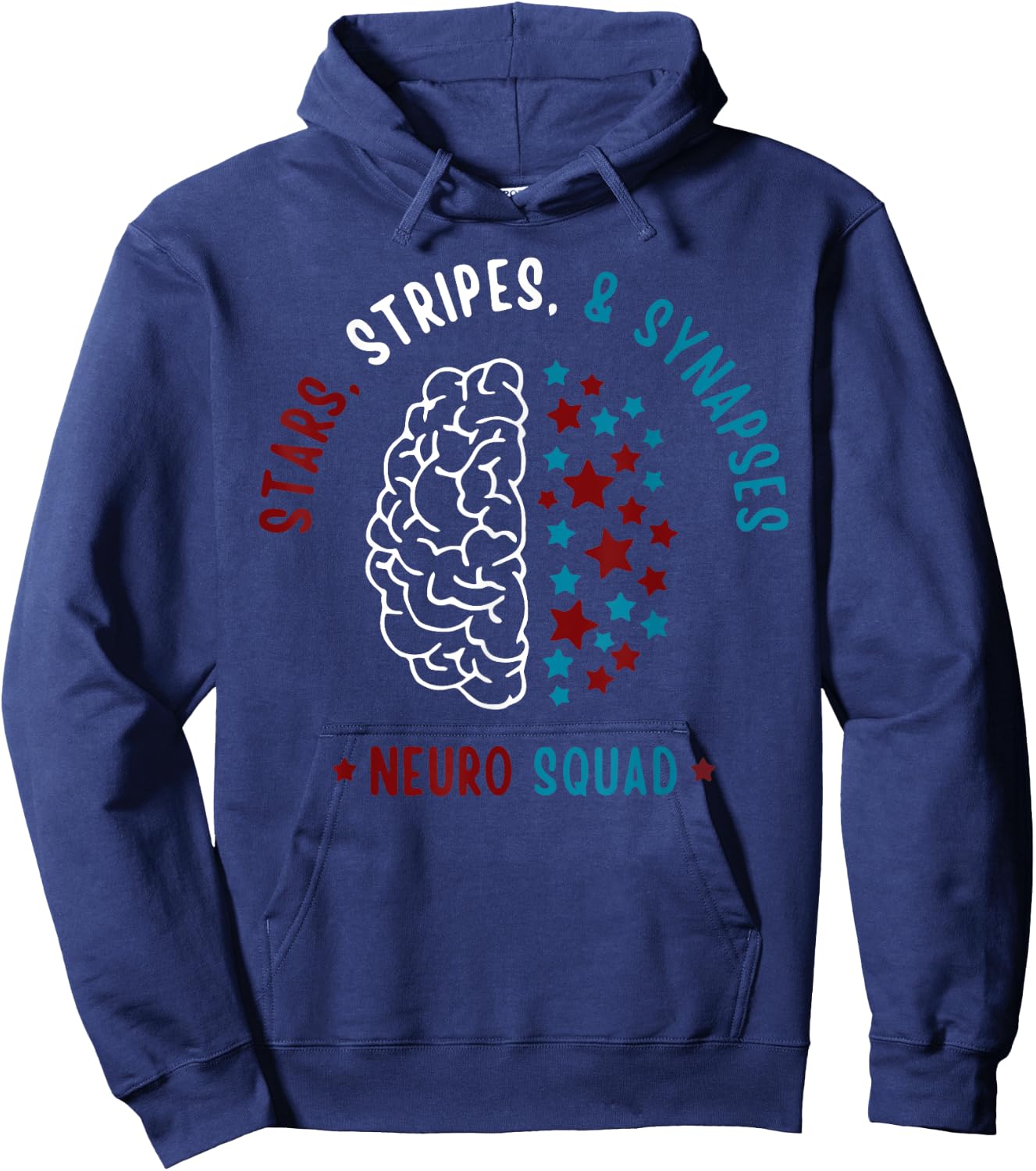 Neurology Nurse Eeg Tech 4th of July Neuro Fourth of July Ne Men Hoodie - Hoodie | Navy