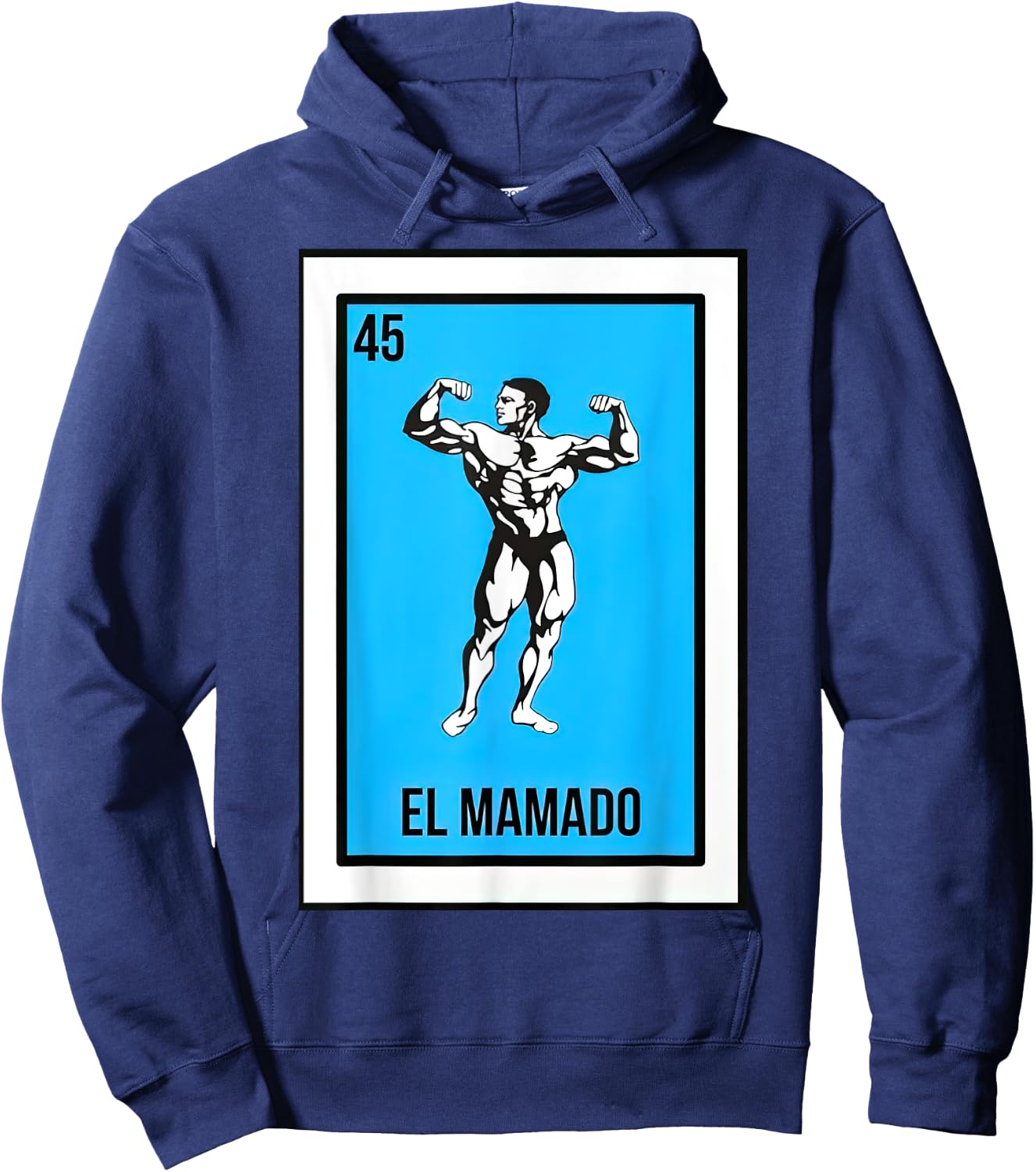 El Mamado Card Mexican Lottery Card Hoodie - Hoodie | Navy