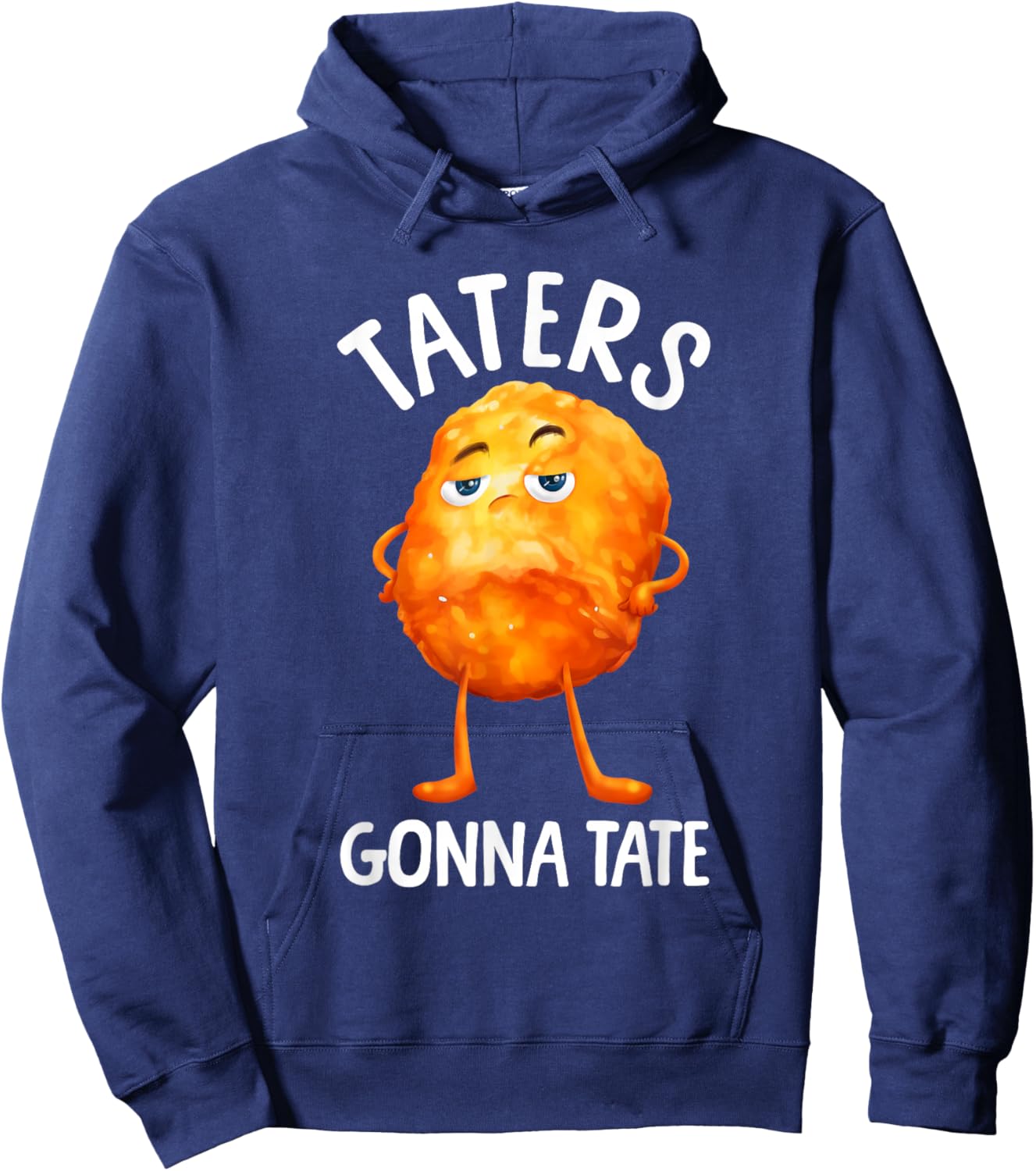Best Tater Tot Art Women Kids Potato Tater Tot Lover Hoodie - Hoodie | Navy