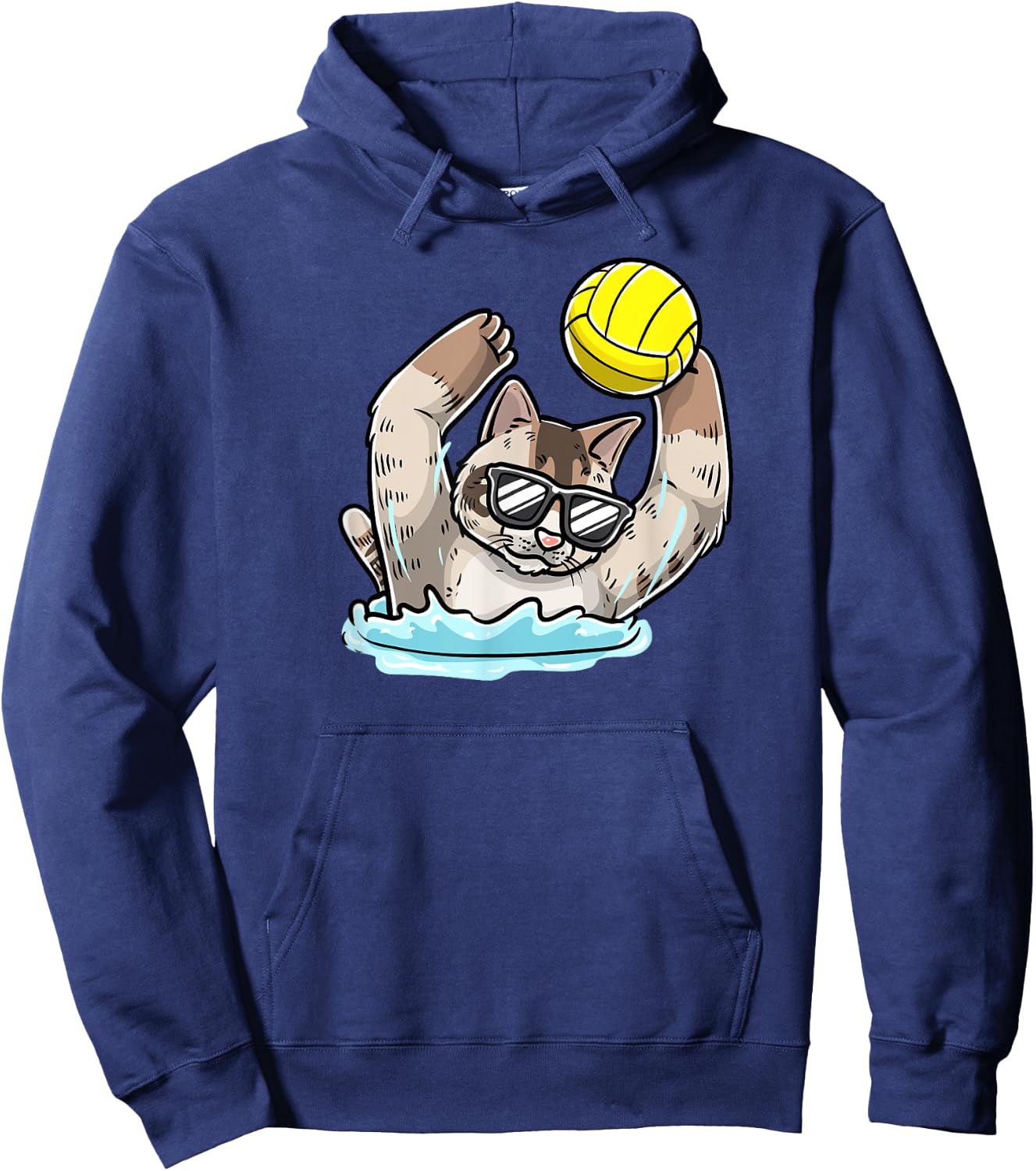 Water Polo Cat Hoodie - Hoodie | Navy