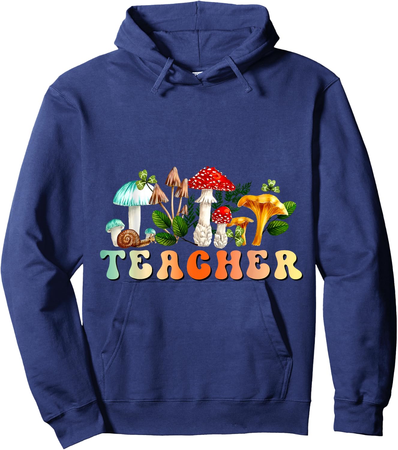 Teacher Mushroom Back To School Appreciation for Teacher Hoodie - Hoodie | Navy