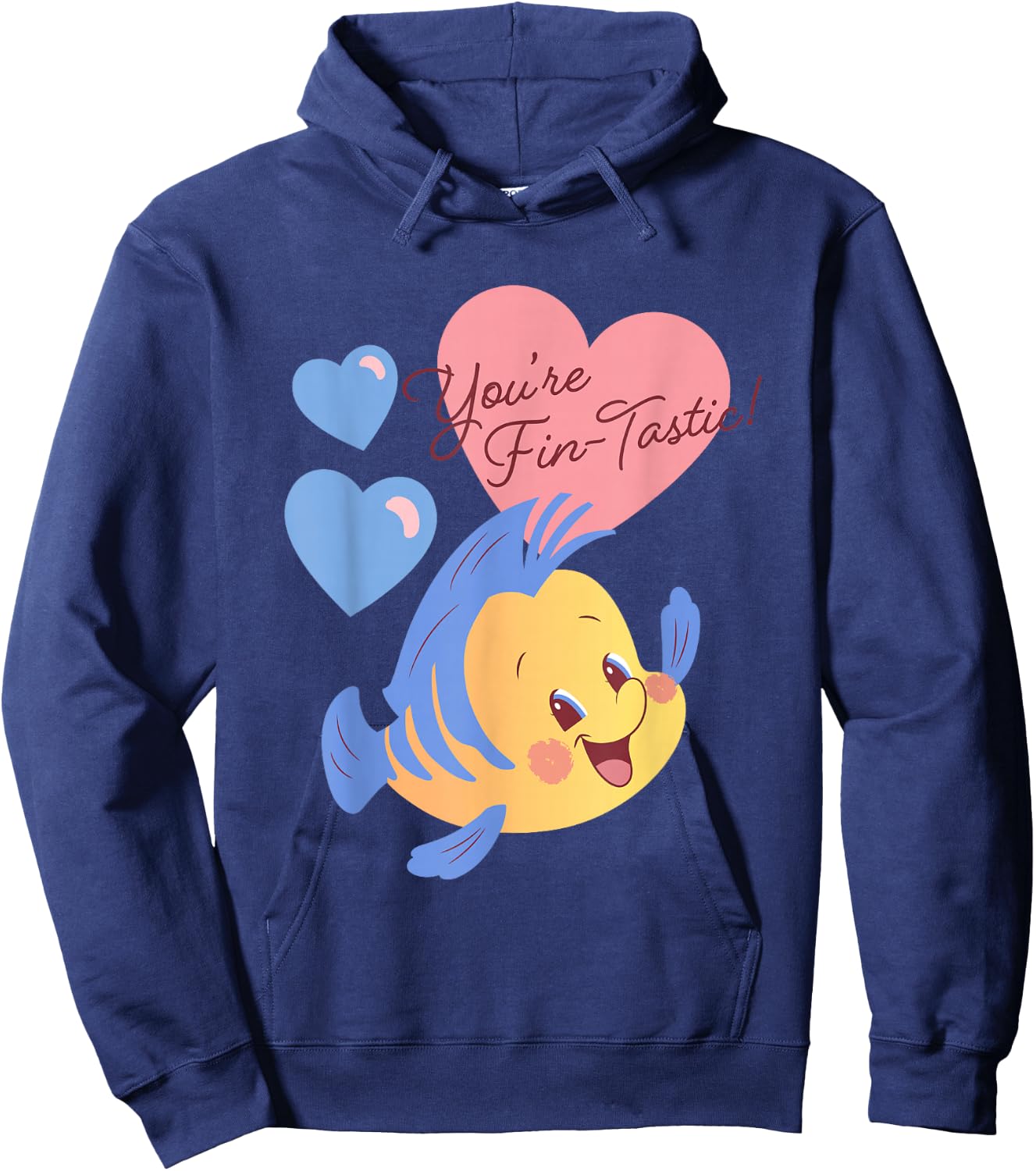 Disney The Little Mermaid Valentine's Day You're Fin-tastic! Hoodie - Hoodie | Navy