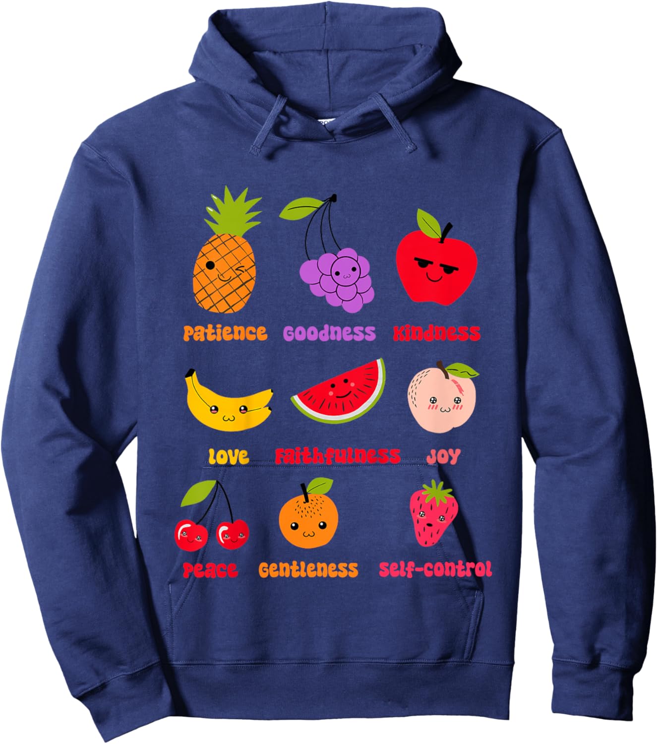 Christian Faith Religious Baby Fruits Fruit Of The Spirit Hoodie - Hoodie | Navy