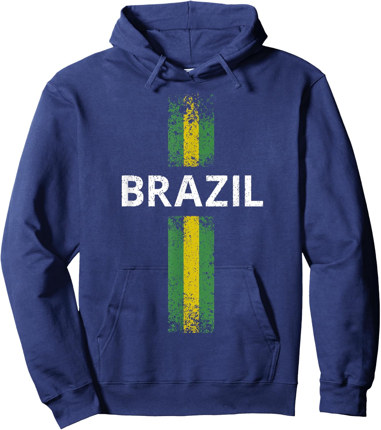 Brazil Jersey Football Brazilian Brazil National Pride Hoodie - Hoodie | Navy