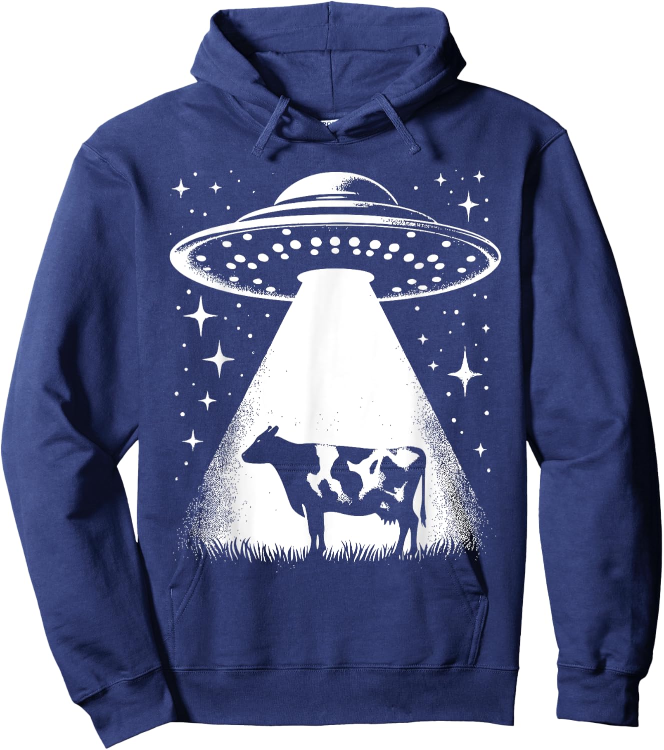 Cow Farmer Breeder - Funny Alien Normande Cattle UFO Hoodie - Hoodie | Navy