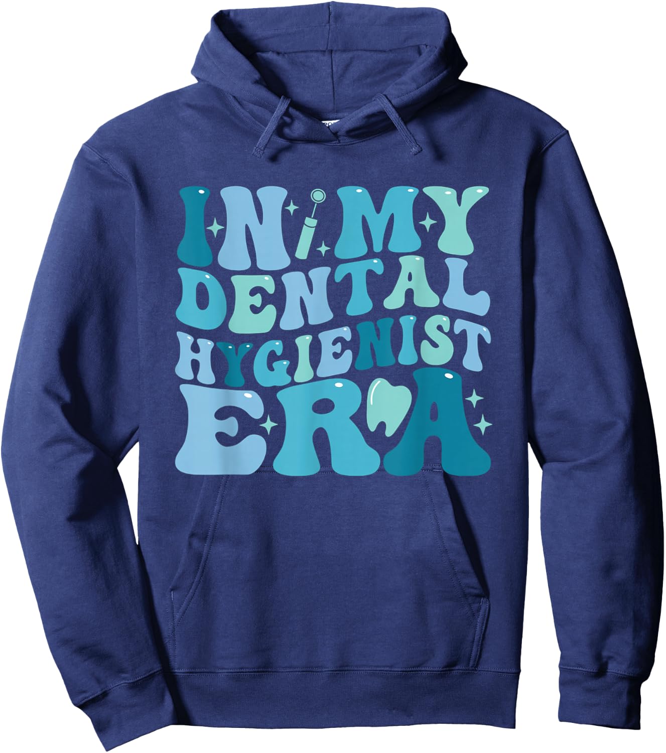 Retro in My Dental Hygienist Era Dentist Dental Student Hoodie - Hoodie | Navy