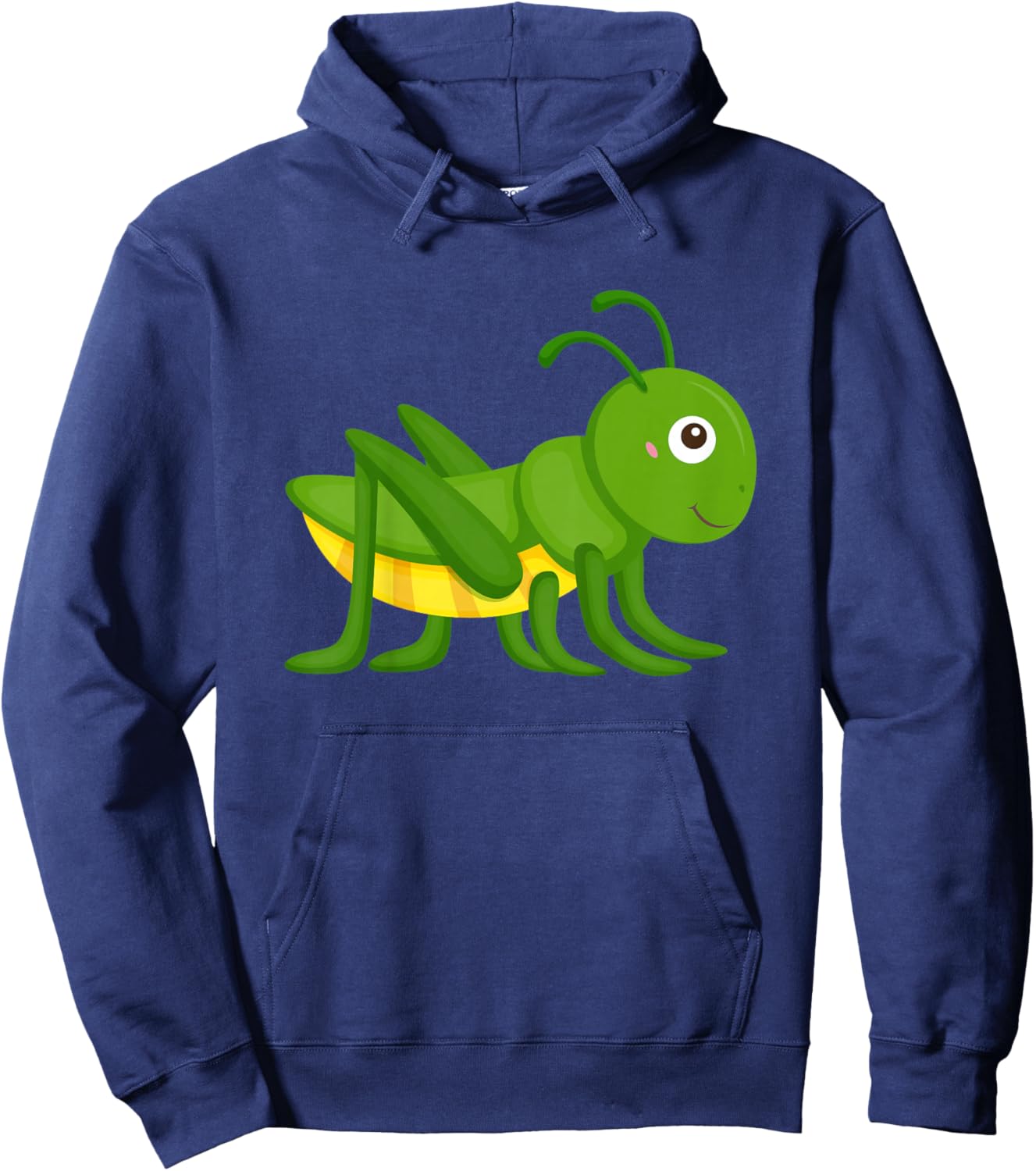 Happy Grasshopper Drawing Boys Girls Toddlers Hoodie - Hoodie | Navy