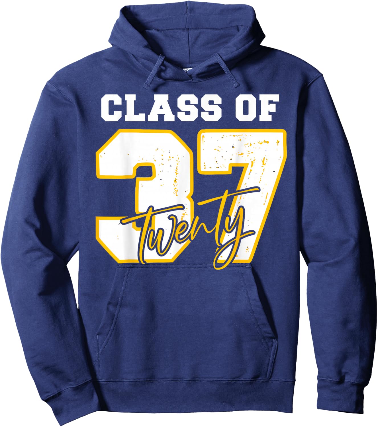 Class of 2037 Pre-K to Graduation Back 2 School Grow With Me Hoodie - Hoodie | Navy