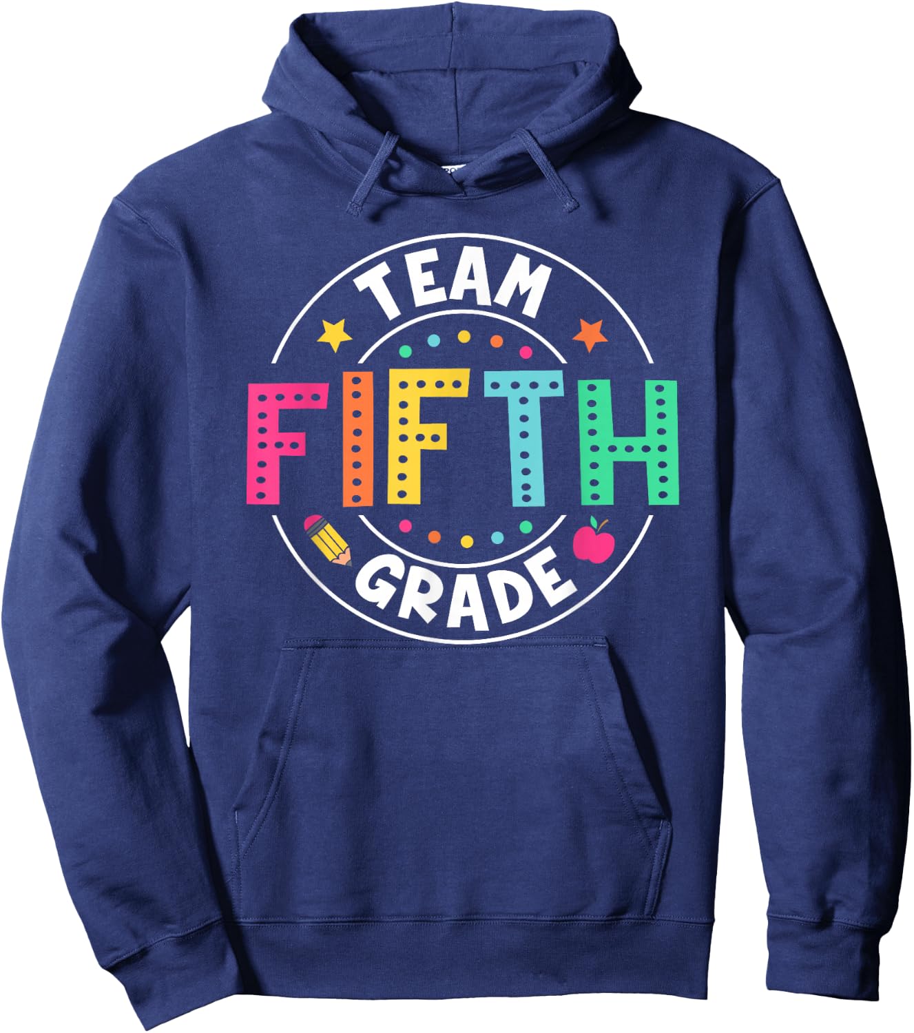 Team Fifth Grade Teacher Kids Back To School 5th Grade Squad Hoodie - Hoodie | Navy