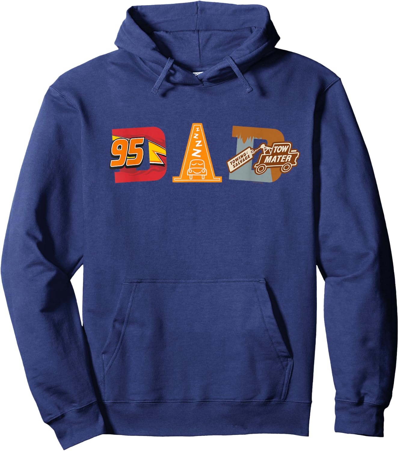 Disney and Pixar’s Cars Cozy Cone Dad Father’s Day Birthday Hoodie - Hoodie | Navy