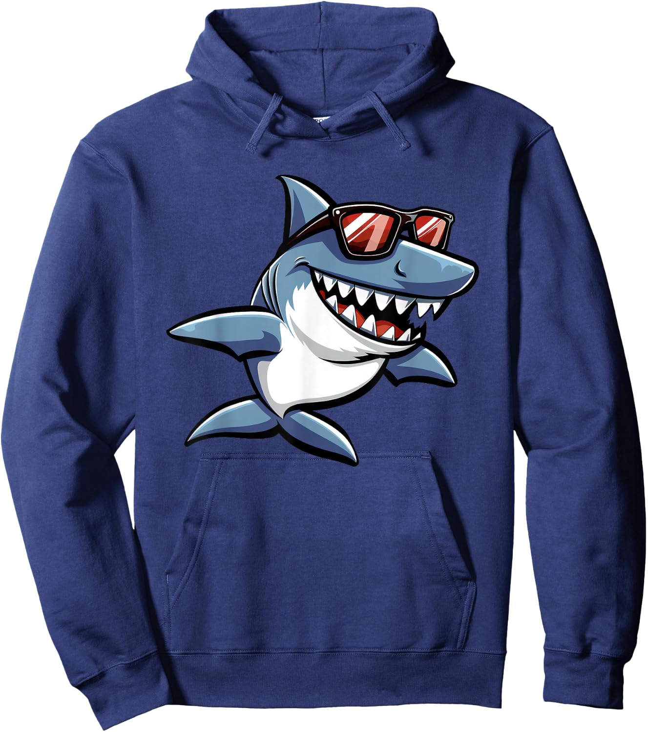 Shark Graphic Hoodie - Hoodie | Navy
