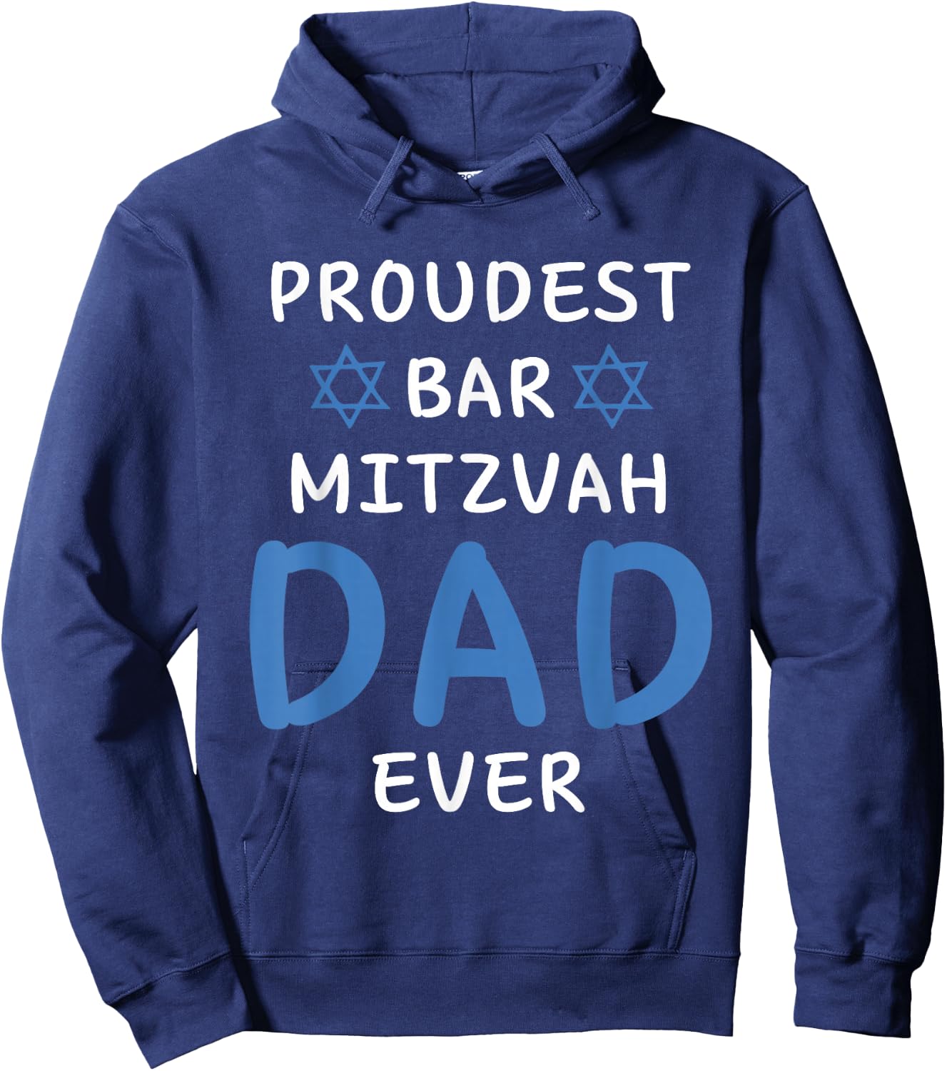 Proudest Bar Mitzvah Boy DAD EVER Jewish Birthday Celebrate Hoodie - Hoodie | Navy