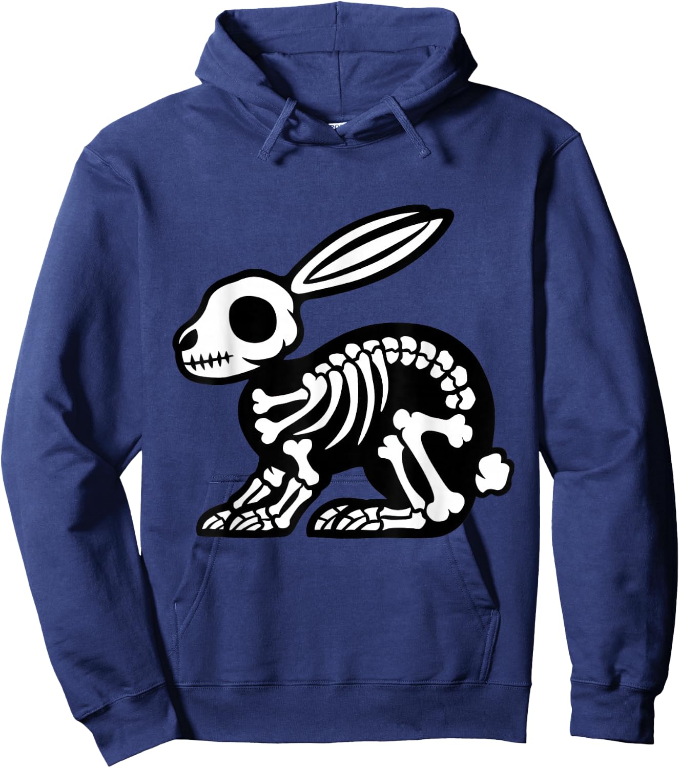 Cute Halloween Bunny Skeleton Animal Rabbit Archeologist Hoodie - Hoodie | Navy