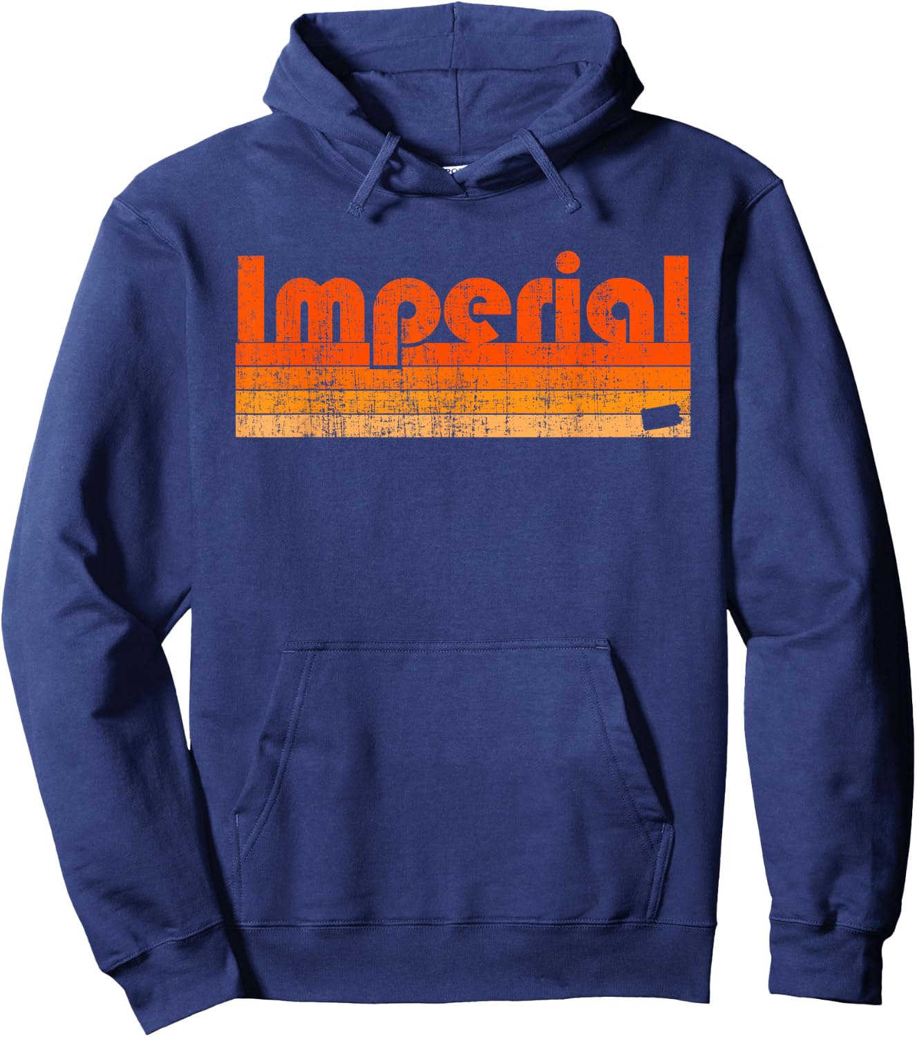 Imperial, Pennsylvania Retro 80s Style Hoodie - Hoodie | Navy
