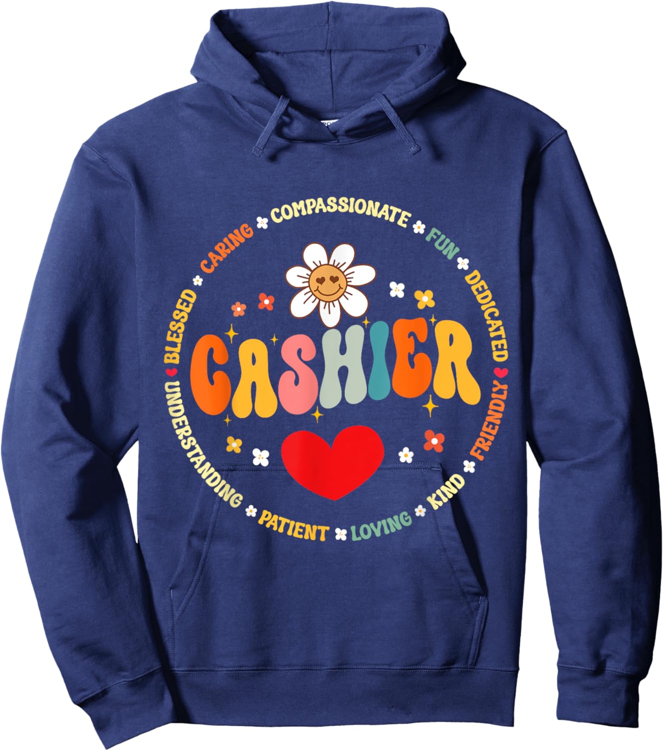 Food Services Crew Cafeteria Worker Helper School Cashier Hoodie - Hoodie | Navy