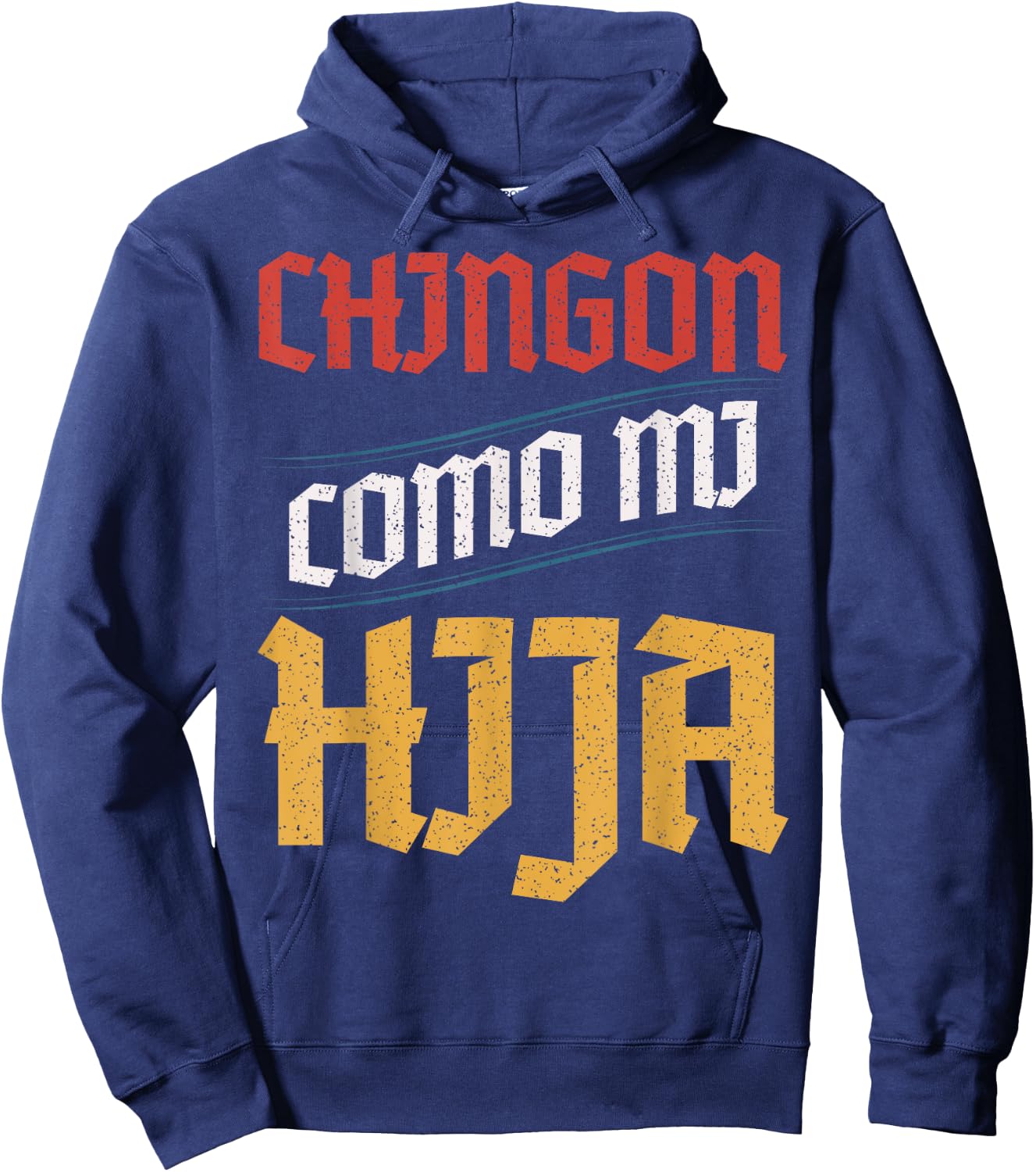 Chingon Con Mi Hija Dia del Padre Awesome Like My Daughter Hoodie - Hoodie | Navy