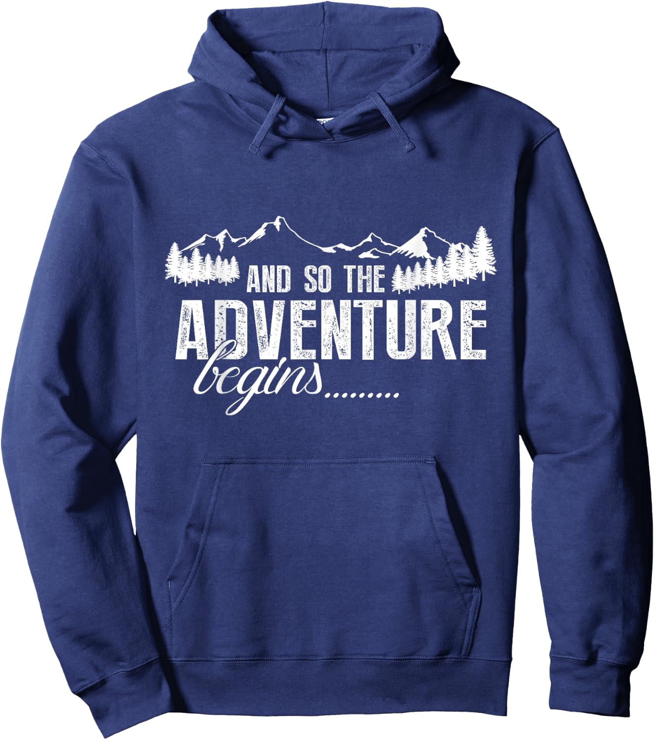 and So The Adventure Begins Camping Road Trip Hoodie - Hoodie | Navy