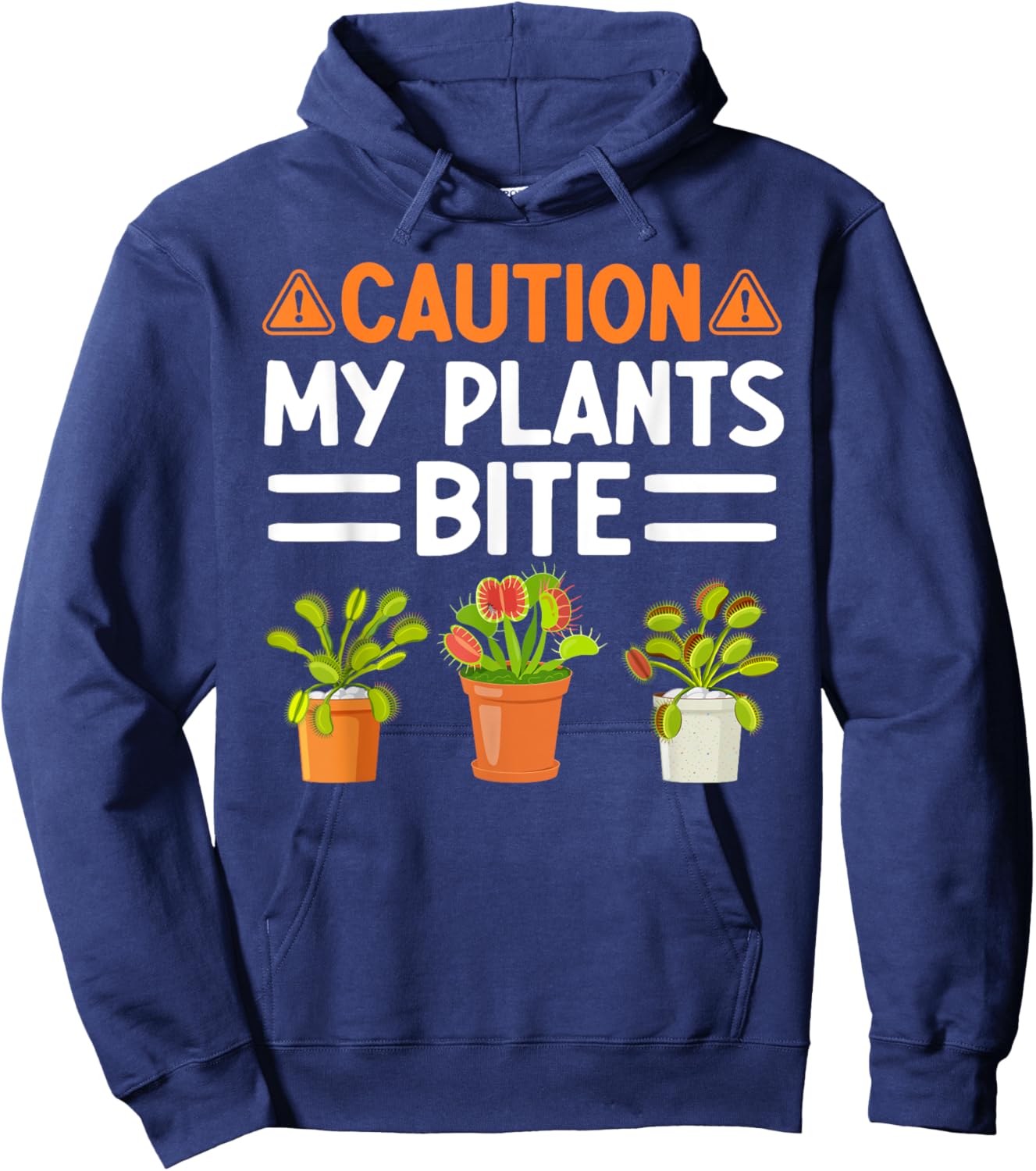 Monster Plant Funny Gardening Plants Hoodie - Hoodie | Navy